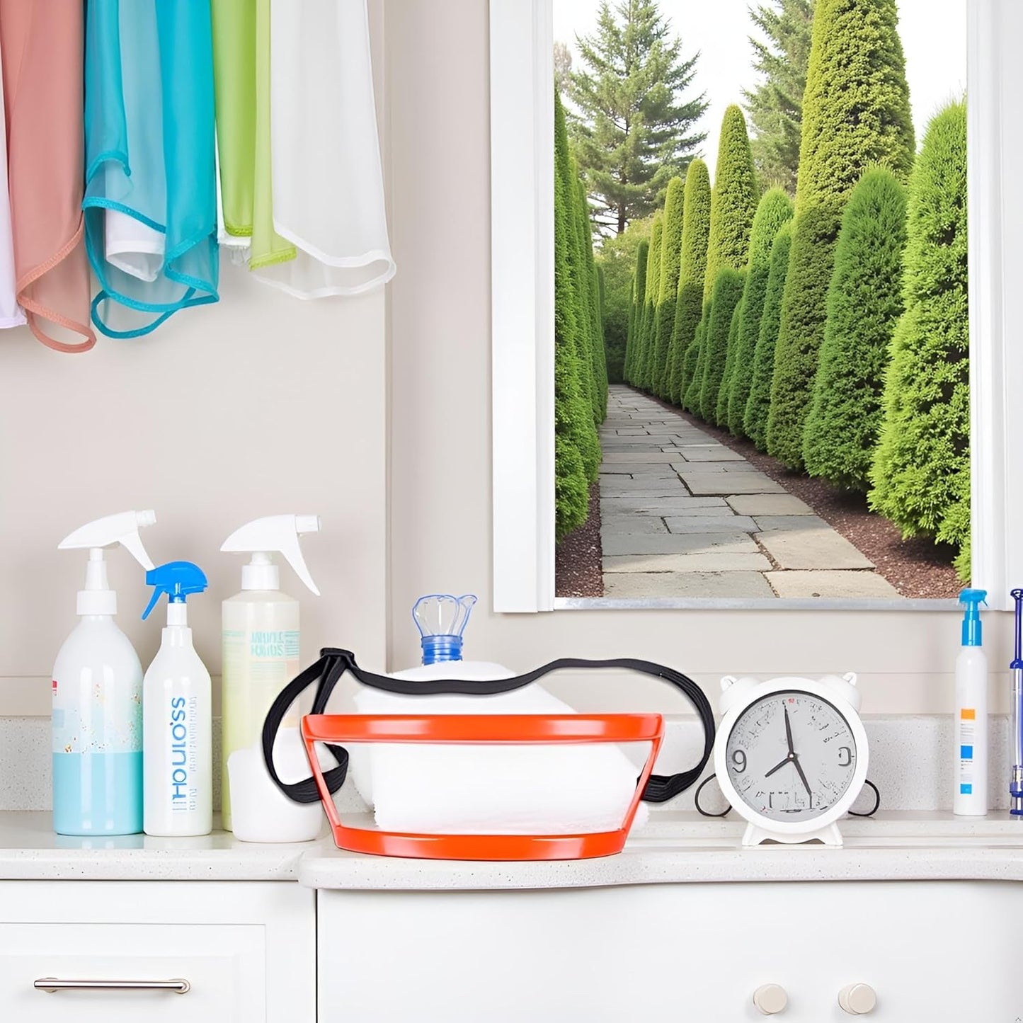 Red Neck Hair Template Neck Hair Template Precise Position Hands-Free Plastic Guide Neckline Shaving for Family Neckline Shaving Neckline Shaving Cutting Tools