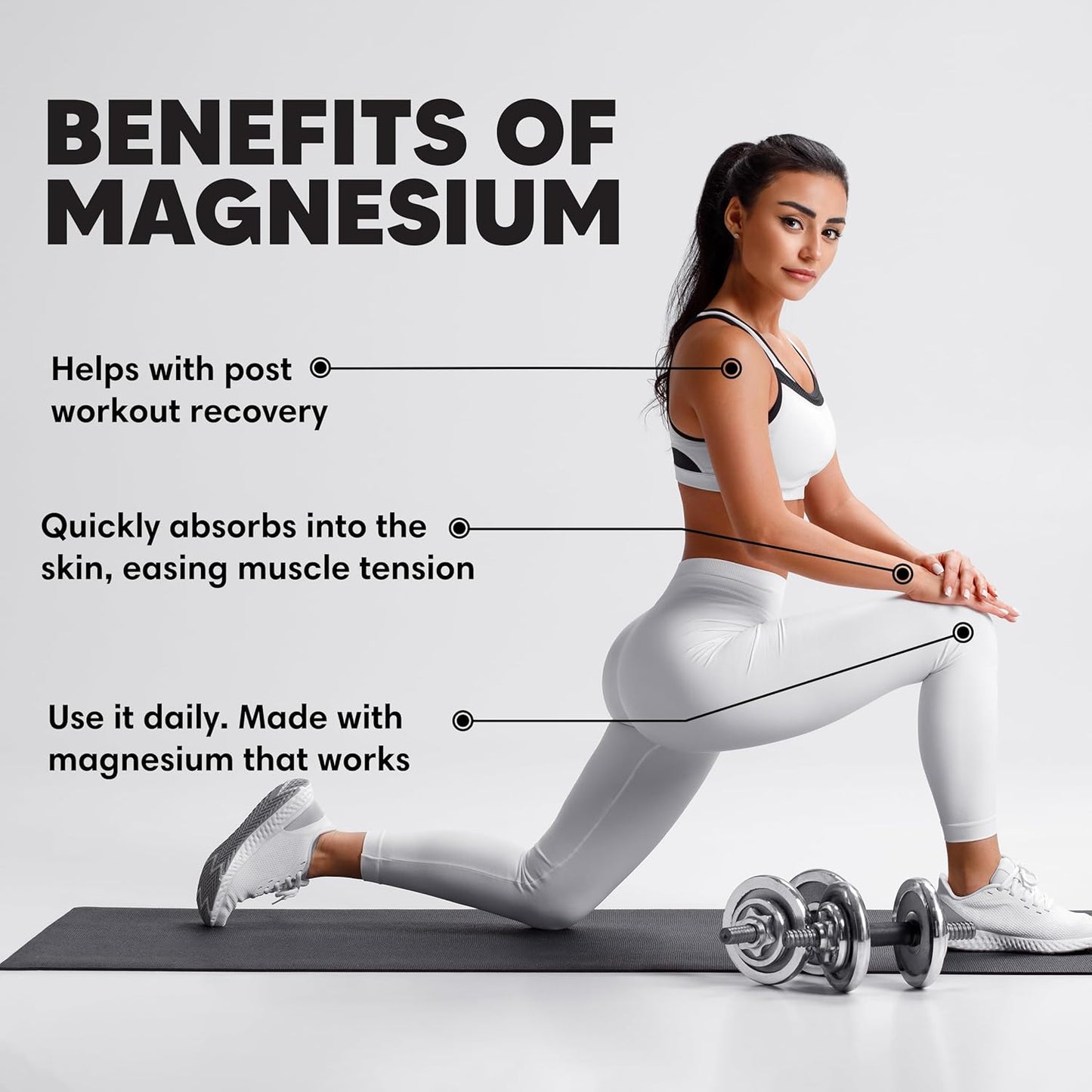 Pure Magnesium Oil Spray 12oz (2 Pack) – Organic USP Grade Magnesium Spray, Topical Magnesium Glycinate, Magnesium Oil for Feet, Body, Muscles & Leg Cramps – Made in The USA