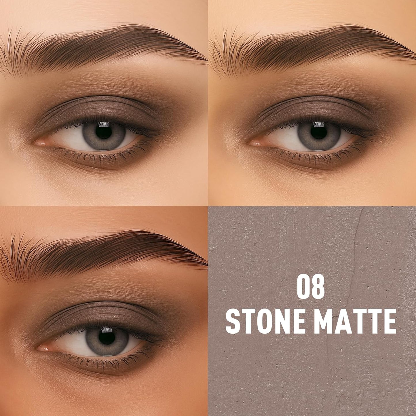 FV Matte Cream Eyeshadow Stick, Waterproof, Long-Lasting Cream Shadow, High Pigment Easy to Apply Eyeshadow Makeup, Stone Matte