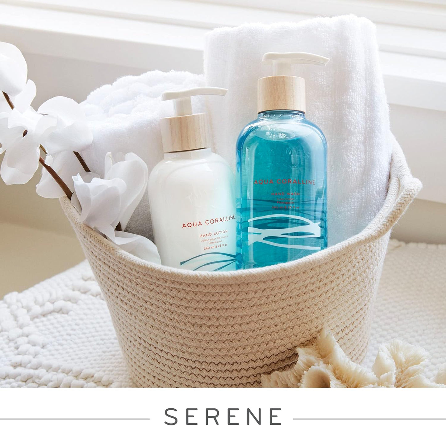 Thymes Home Fragrance Mist - Aqua Coralline Scented Room Spray for Home - Air Freshener (3 oz)