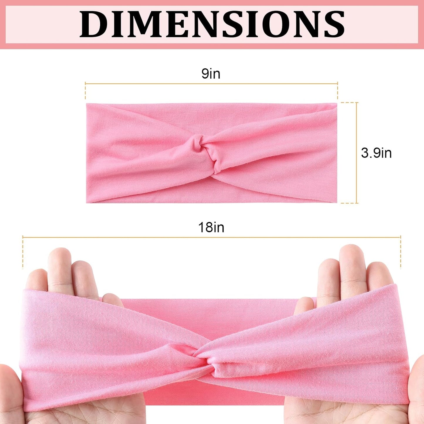 12-Pack Wide Stretch Headbands for Women - Non-Slip Extra Wide Turban Hair Bands for Workout, African Style, Sports & Daily Use (Breathable, All-Day Comfort) Color1 (Color2)