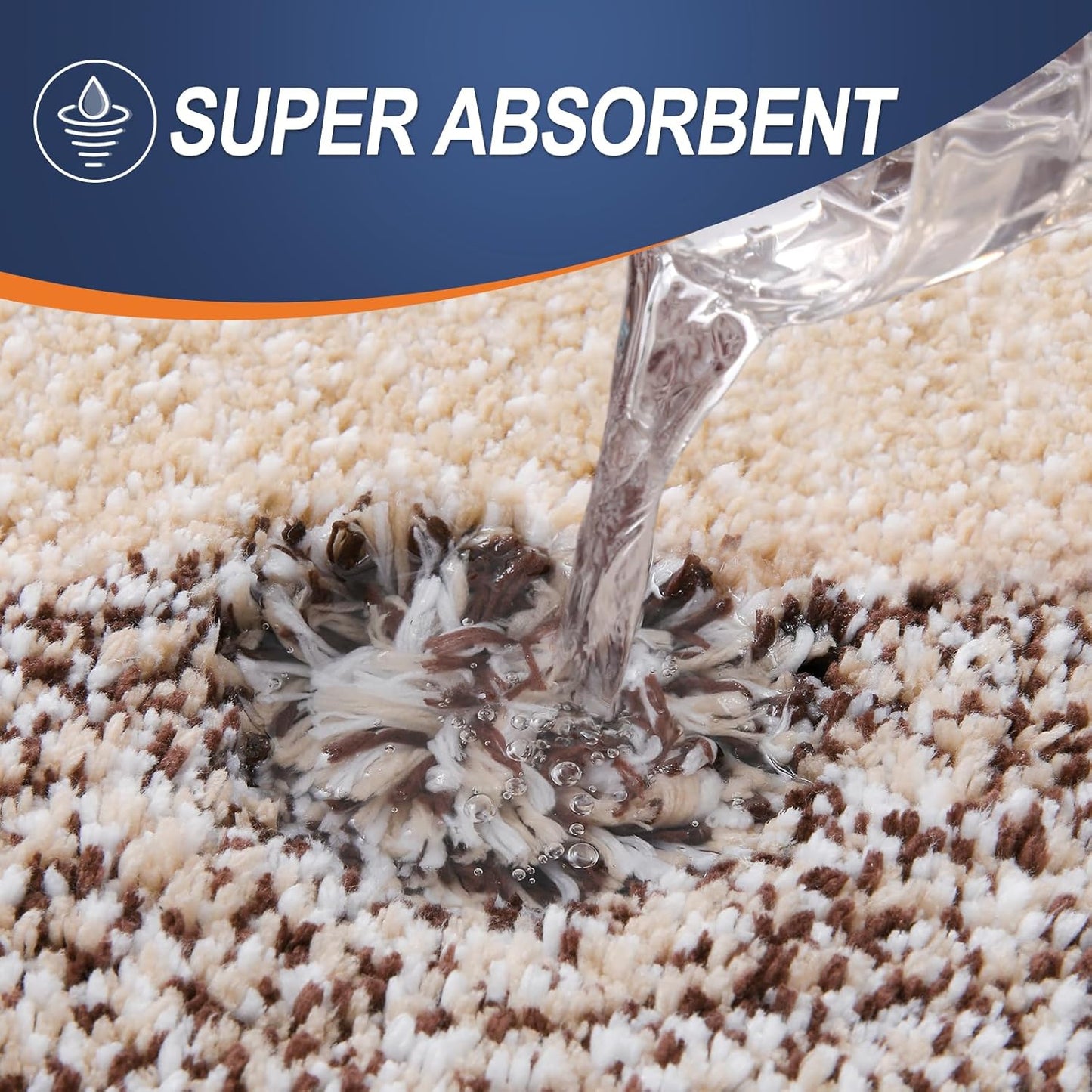 OLANLY Bathroom Runner Rugs 59x24, Extra Soft Absorbent Microfiber Bath Rugs, Rubber Backing, Quick Dry, Machine Washable Bath Mats for Bathroom Floor, Tub and Shower, Home Decor Accessories, Brown