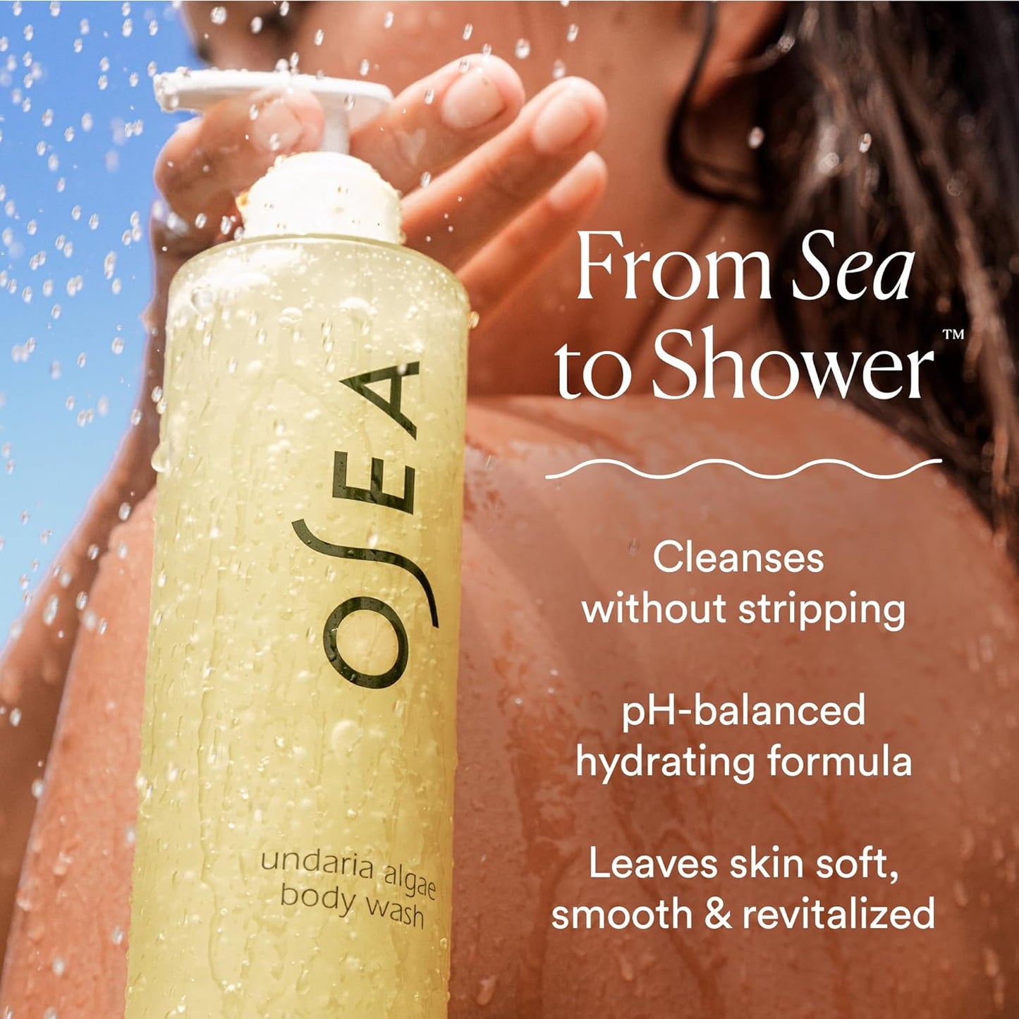 OSEA Undaria Algae™ Body Wash 8 fl oz - Hydrating & Moisturizing Body Wash - Citrus Scented Cleanser