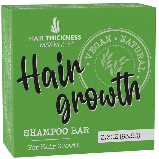 Hair Growth Shampoo Bar with Biotin. Eco-Friendly, No Harsh Chemicals, Color Safe, pH Balanced. Solid Shampoo Bar Equal To 3 Liquid Bottles. Zero Plastic, USA Made, Strengthening & Dry Hair Relief