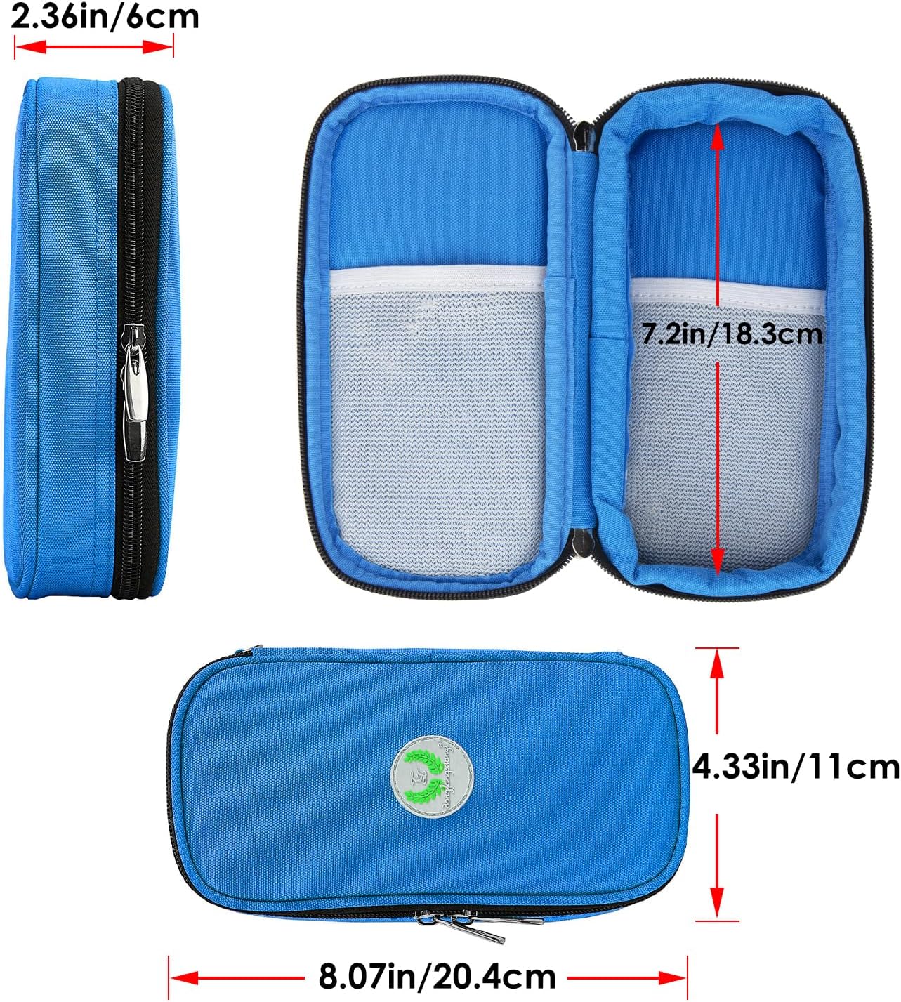 YOUSHARES Insulin Cooler Travel Case - Medication Diabetic Insulated Organizer Portable Cooling Bag for Insulin Pen and Diabetic Supplies with 2 Cooler Ice Pack