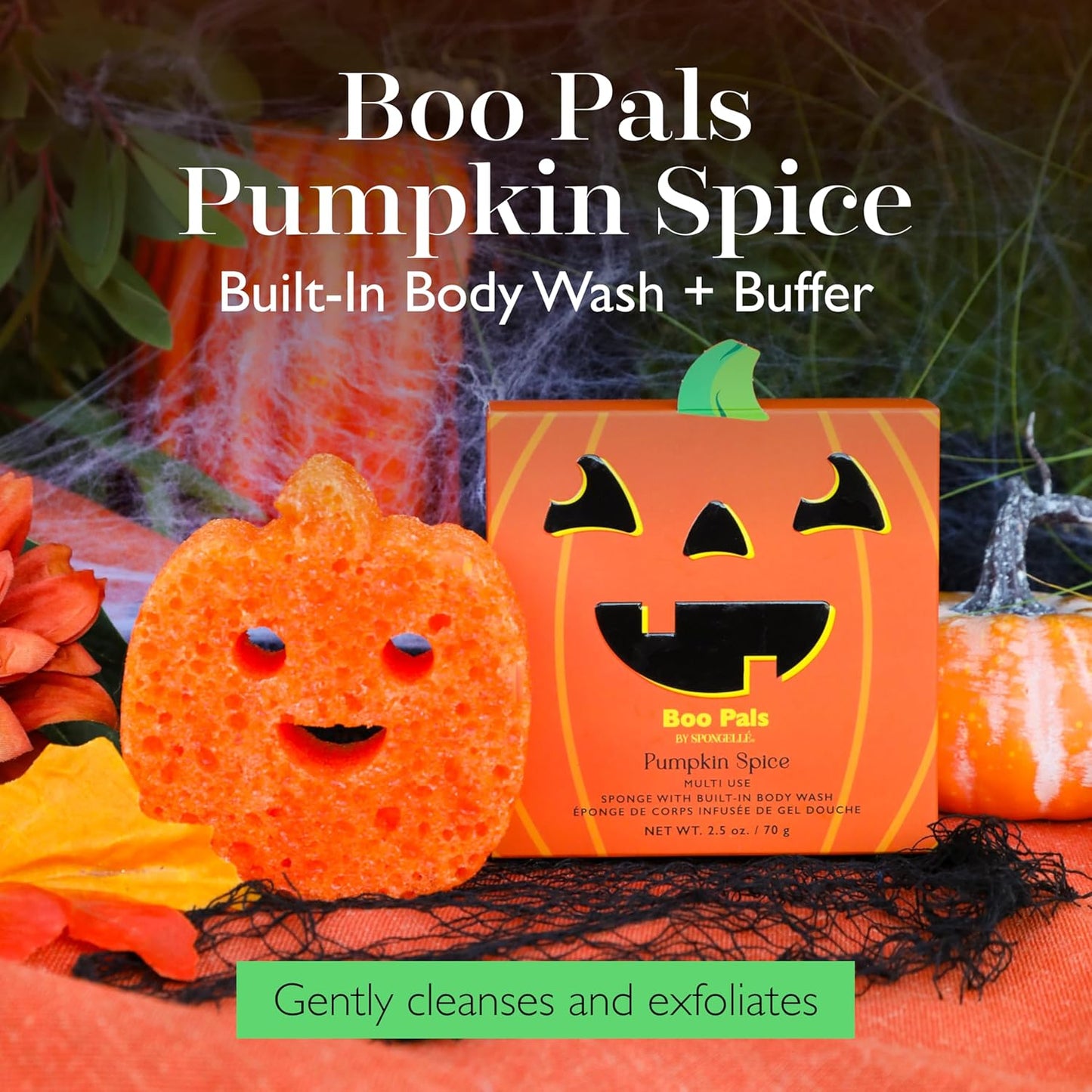 Spongelle Pumpkin Spice Pumpkin | Boo Pals Body Buffer