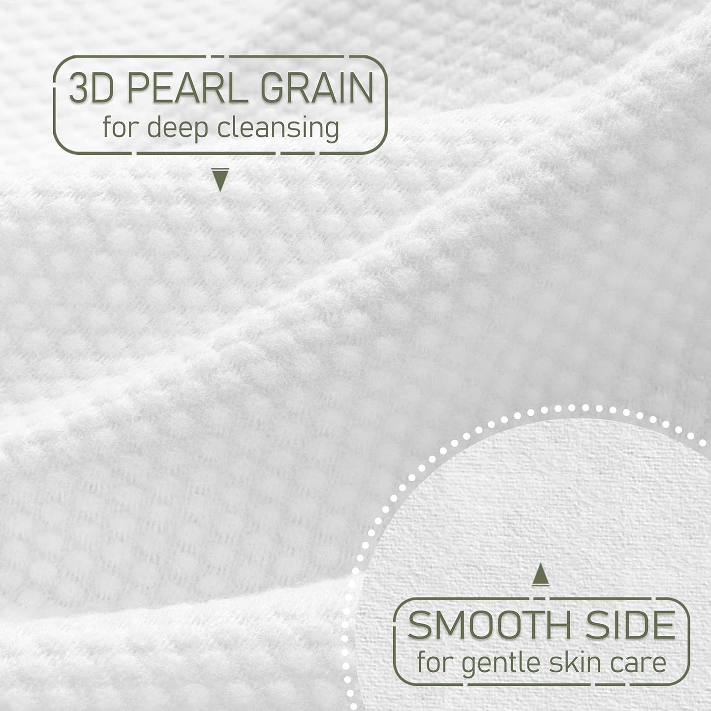 Disposable Face Towel Biodegradable Large Dry Face Wipes 120 Count/2 Box Extra Thick Soft Clean Facial Towels for Sensitive Skin, Makeup Removing, Facial Cleansing, Nursing, Travel, 10"×12"