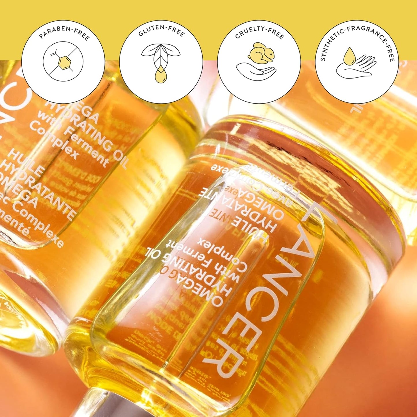 Lancer Skincare Omega Hydrating Oil with Ferment Complex, Daily Facial-Oil Moisturizer Serum with Turmeric, 1 Fluid Ounce