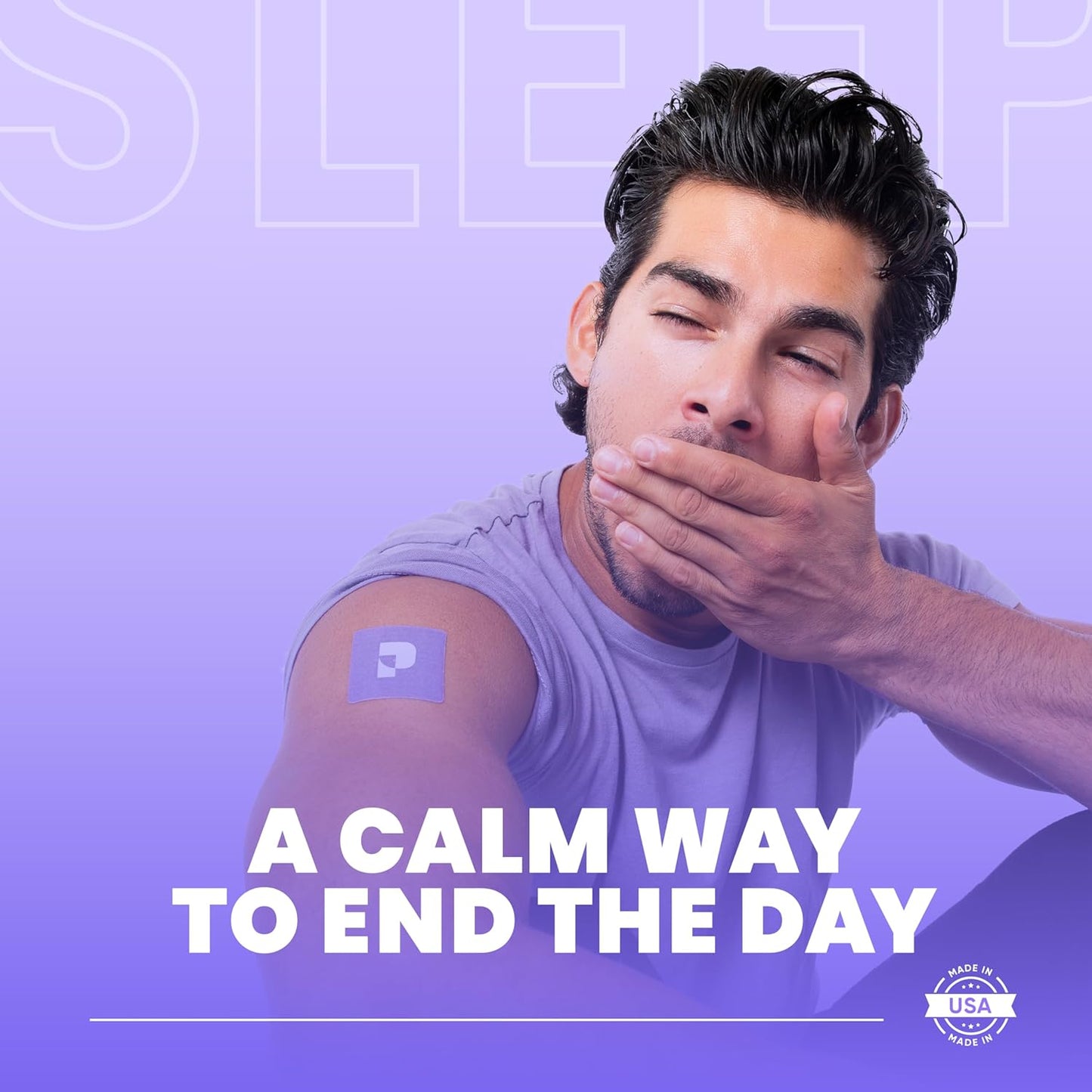 Pure Patch Sleep Patch – Plant-Based Vegan Topical Patch – Magnesium Glycinate – GABA – L-Theanine – Apigenin – Non-Ingestible – Water-Resistant – Gentle on Skin – Gluten Free – Made in USA –12Patches