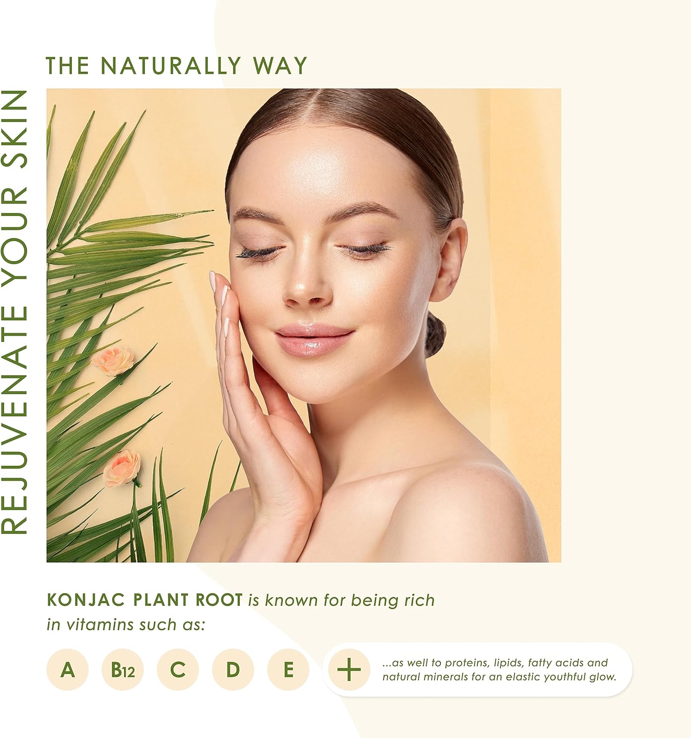 Konjac Face Sponge for Cleansing & Facials (4 Pack) | Microplastic Free 100% Natural | Non-Toxic | Biodegradable | Eco-Friendly | Plastic Free Packaging