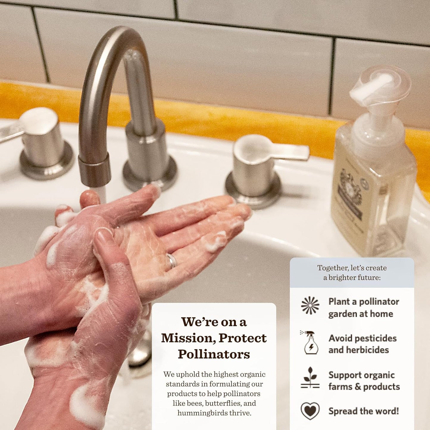 Moon Valley Herbal Foaming Hand Soap, Vegan (First Frost, Recyclable Bottle)