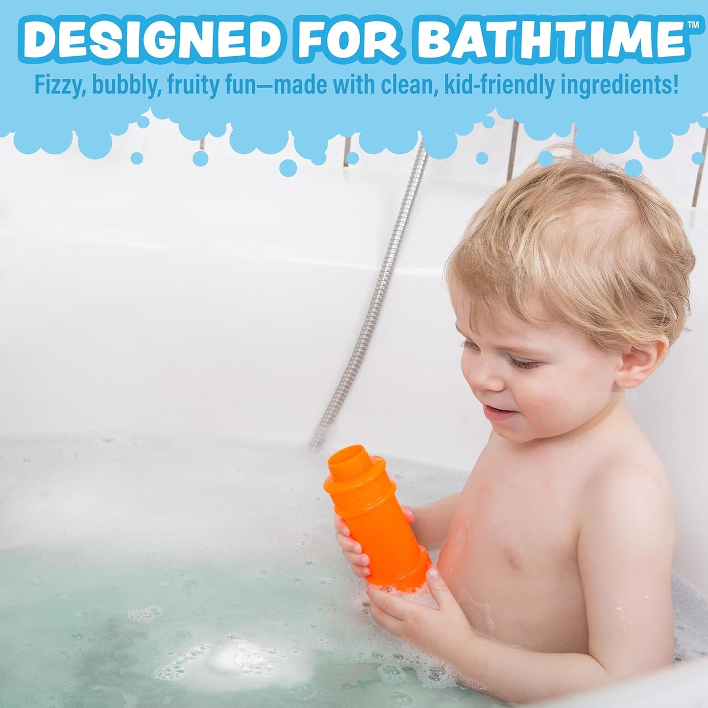 Tub Works® Fruity Fizzers™ Bubbling Bath Bombs for Kids, Variety 12 Pack | Dye-Free & Naturally-Derived | Gentle Kids Bath Bombs for Fizzy, Fruity, Bubbly Fun | Toddler BathBombs with Fruit Extracts