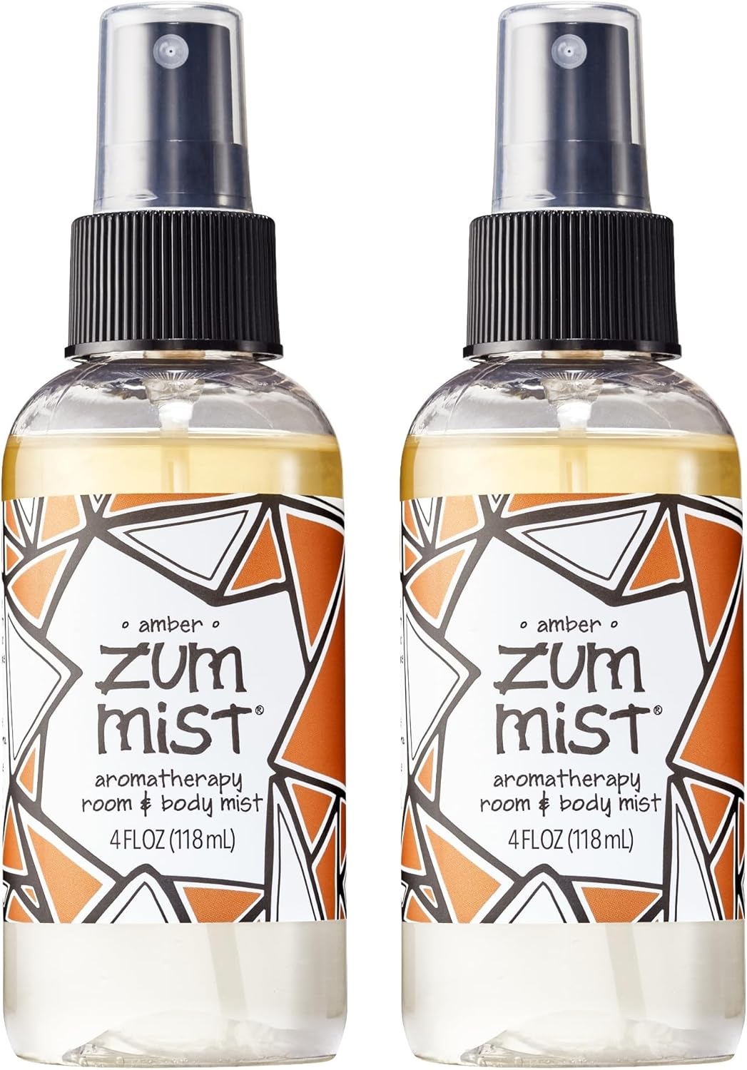 Zum Indigo Wild Mist Room & Body Spray - Aromatherapy Essential Oil Spray - Natural Body Mist & Room Spray - Amber Scent - 4 fl oz (2 Pack)