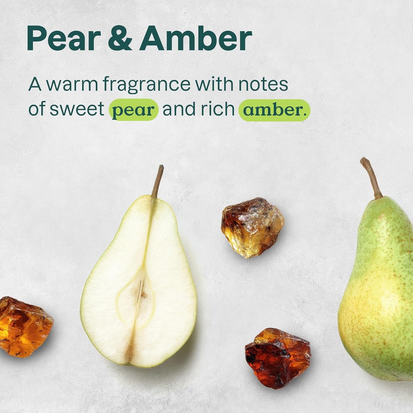 ATTITUDE Body Wash, EWG Verified Shower Gel, Dermatologically Tested, Plant and Mineral-Based, Vegan Personal Care Products, Pear & Amber Scent, 16 Fl Oz