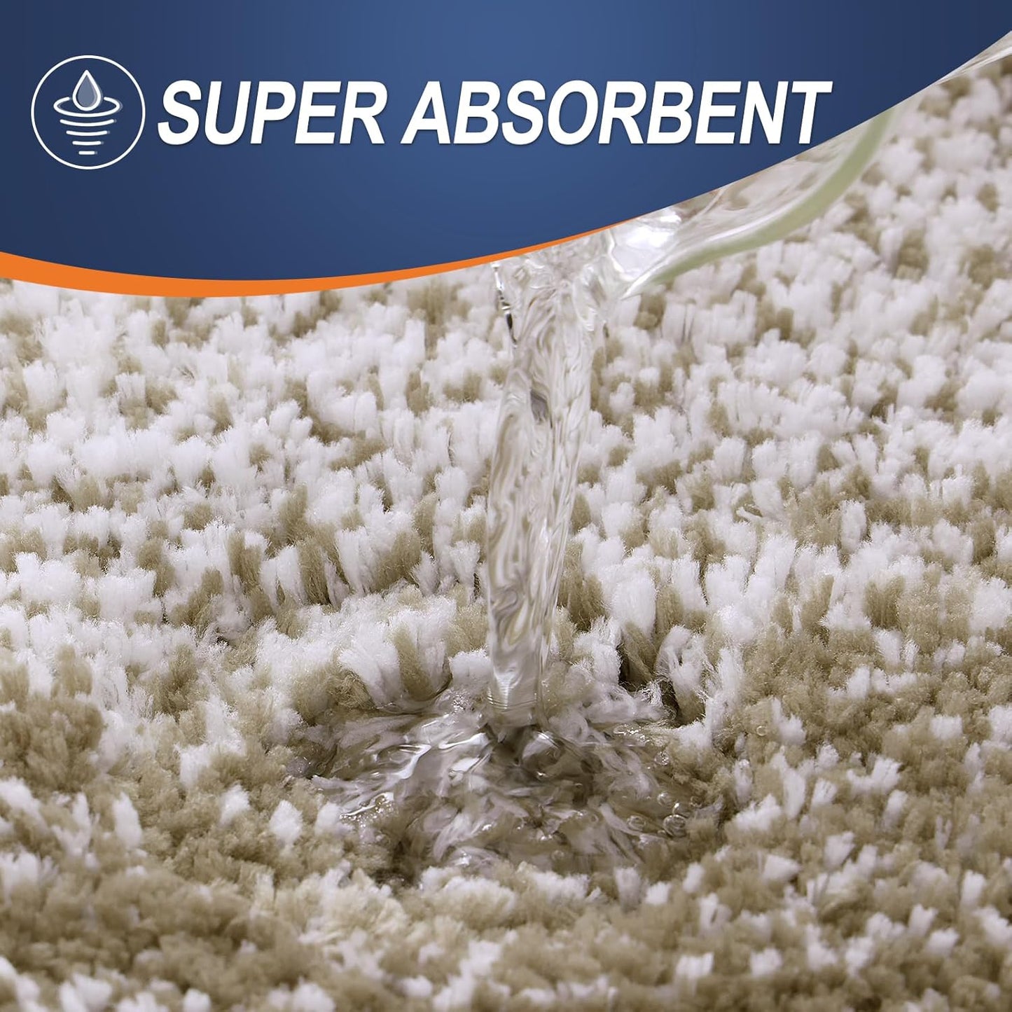 OLANLY Bathroom Rugs Mat 36x24, Extra Soft Absorbent Microfiber Bath Rugs, Rubber Backing, Quick Dry, Machine Washable Bath Mats for Bathroom Floor, Tub and Shower, Home Decor Accessories, Coffee