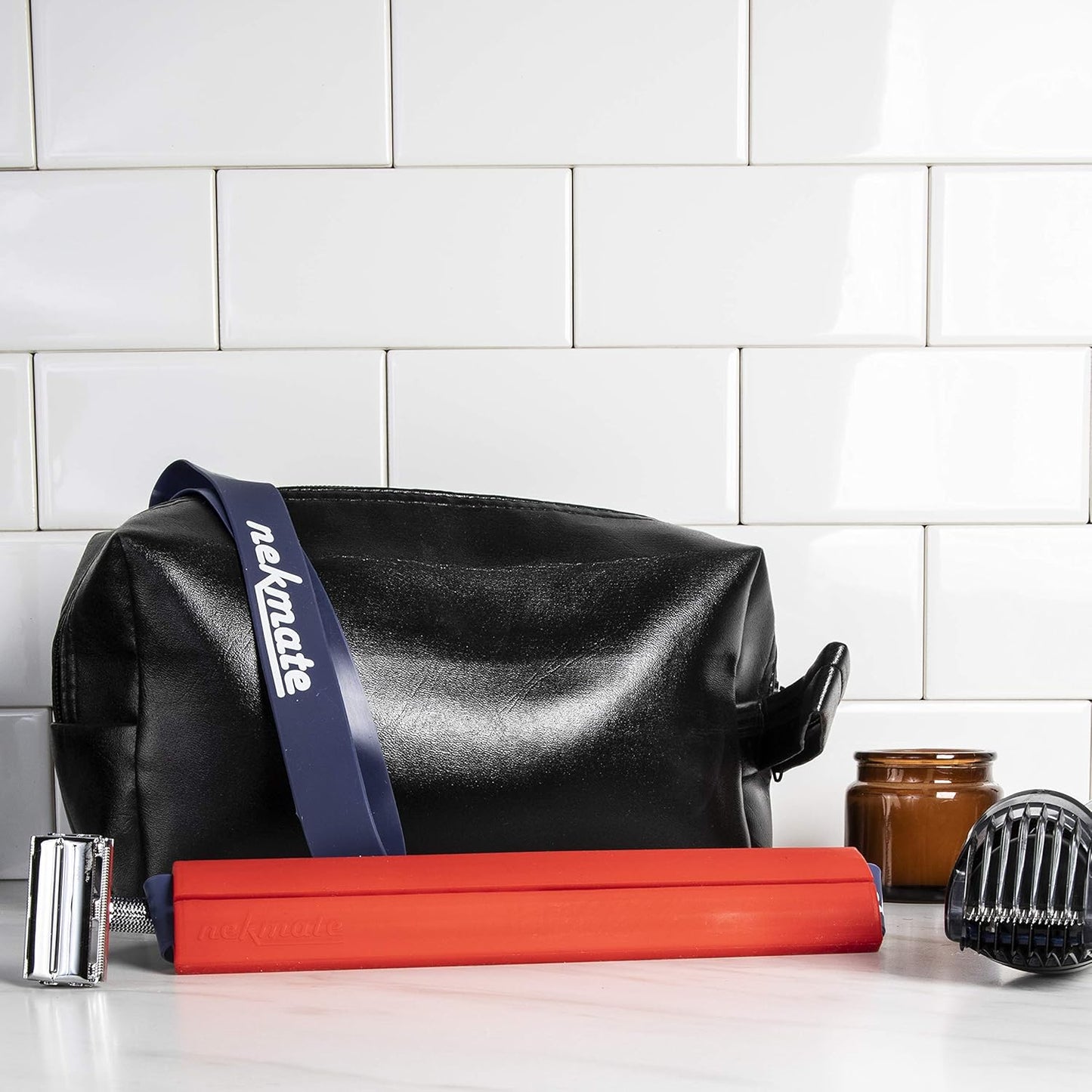 The Original Neckline Shaving Template | Hair Cutting Guide for Self Haircut | DIY Self Haircutting System | Shave the Back of Your Neck | Durable High-Grade Silicone Stencil