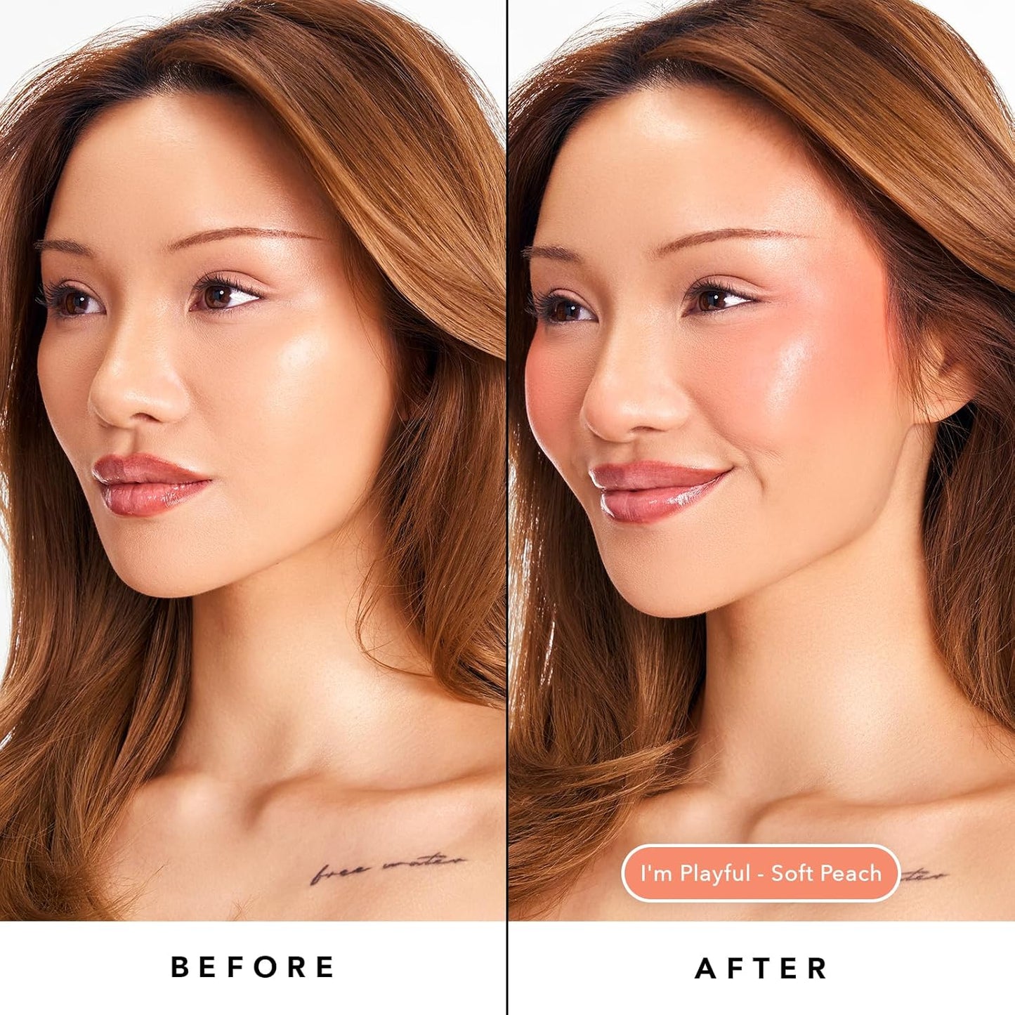 Sacheu Cheek STAY-N Liquid Blush for Cheeks — High Pigment, Buildable, Lightweight Cream Blush Infused With Squalane, for Dewy & Radiant Flushed Cheeks — Long-lasting & Cruelty Free, I'm Playful