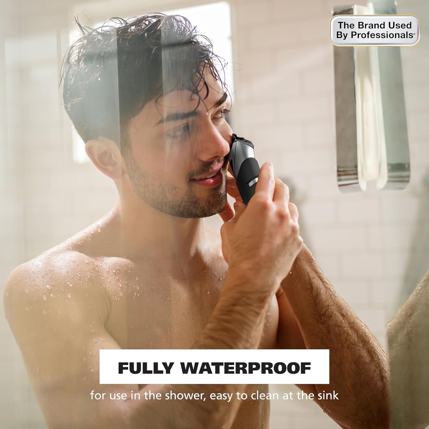 Wahl USA Pro Series Forever BladeTM Stainless Steel Cordless Rechargeable Beard Trimmer for Men with No Slip Grip & USB Charge – Model 3026017