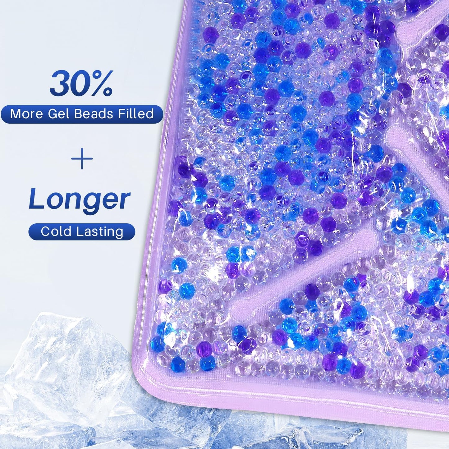 Knee Ice Pack Wrap for Pain Relief Reusable Gel Ice Wrap for Leg Injuries Swelling Knee Replacement Post-Surgery Recovery Adjustable Cold Compression Therapy Wrap for Arthritis Meniscus Tear and ACL