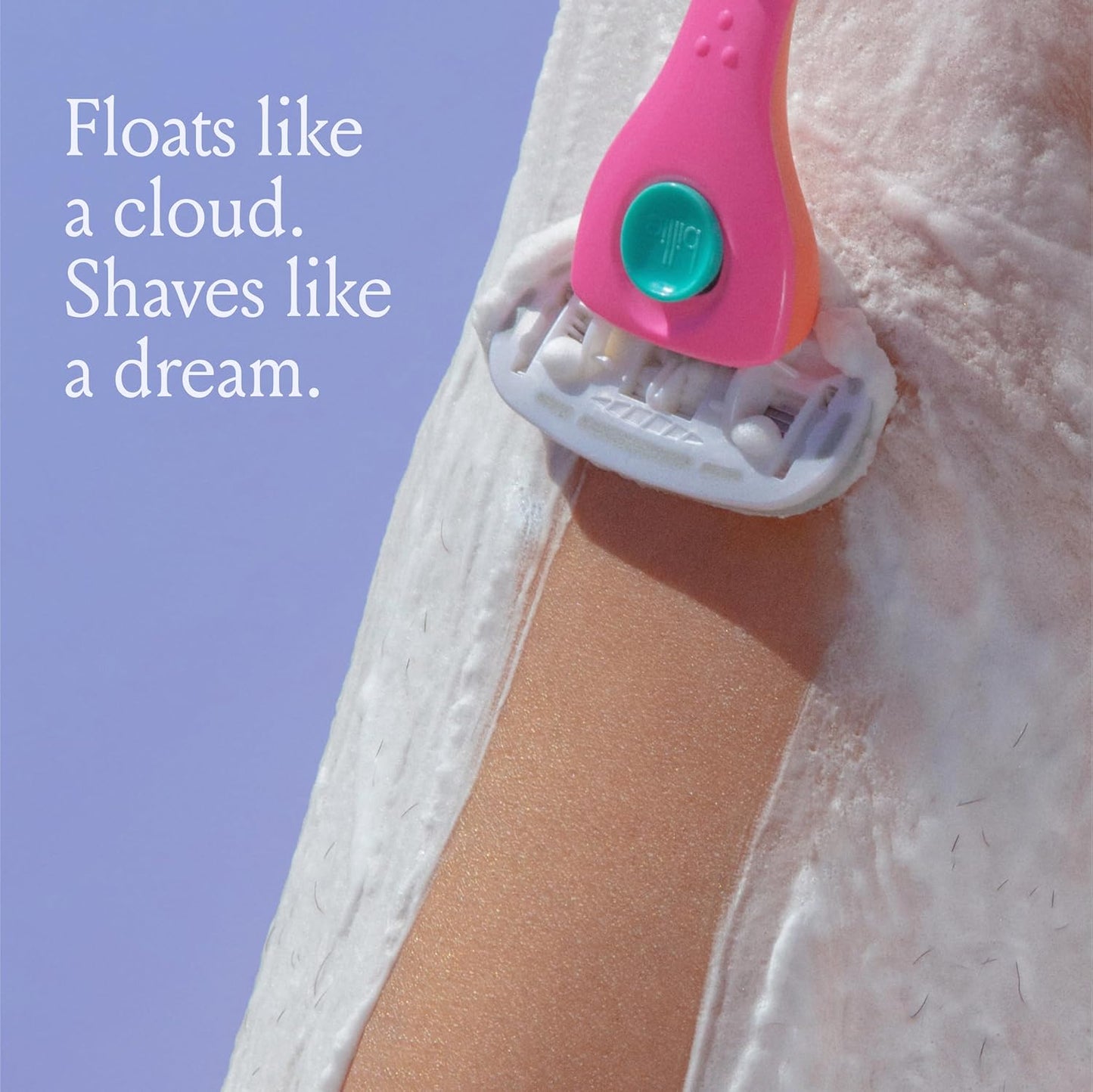 Billie SkyFoam Shave Gel - Lavender Milk Scent - Water-activated Foam - Made With Aloe & Cucumber - For A Close, Smooth Shave - 6.7 fl oz, 3-pack