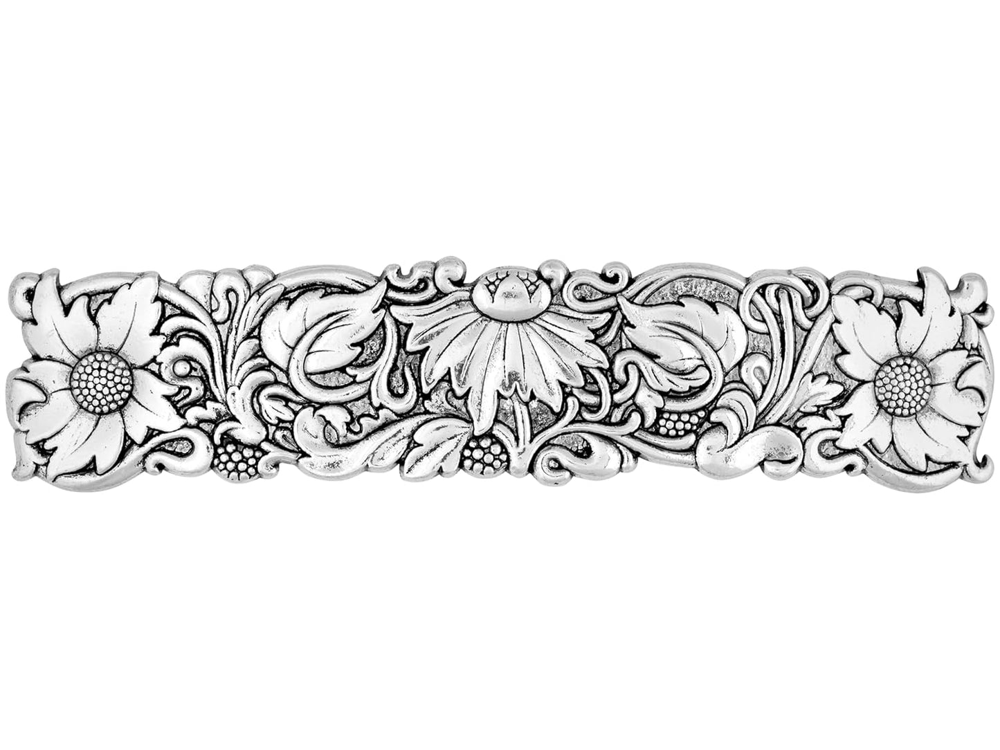 HAQUIL Vintage Flower Rectangular Hairclip, Hair Clip Vintage Viking Celtic Knot Protection Hair Clip, Barrettes Gift for Women Viking Hair Accessories