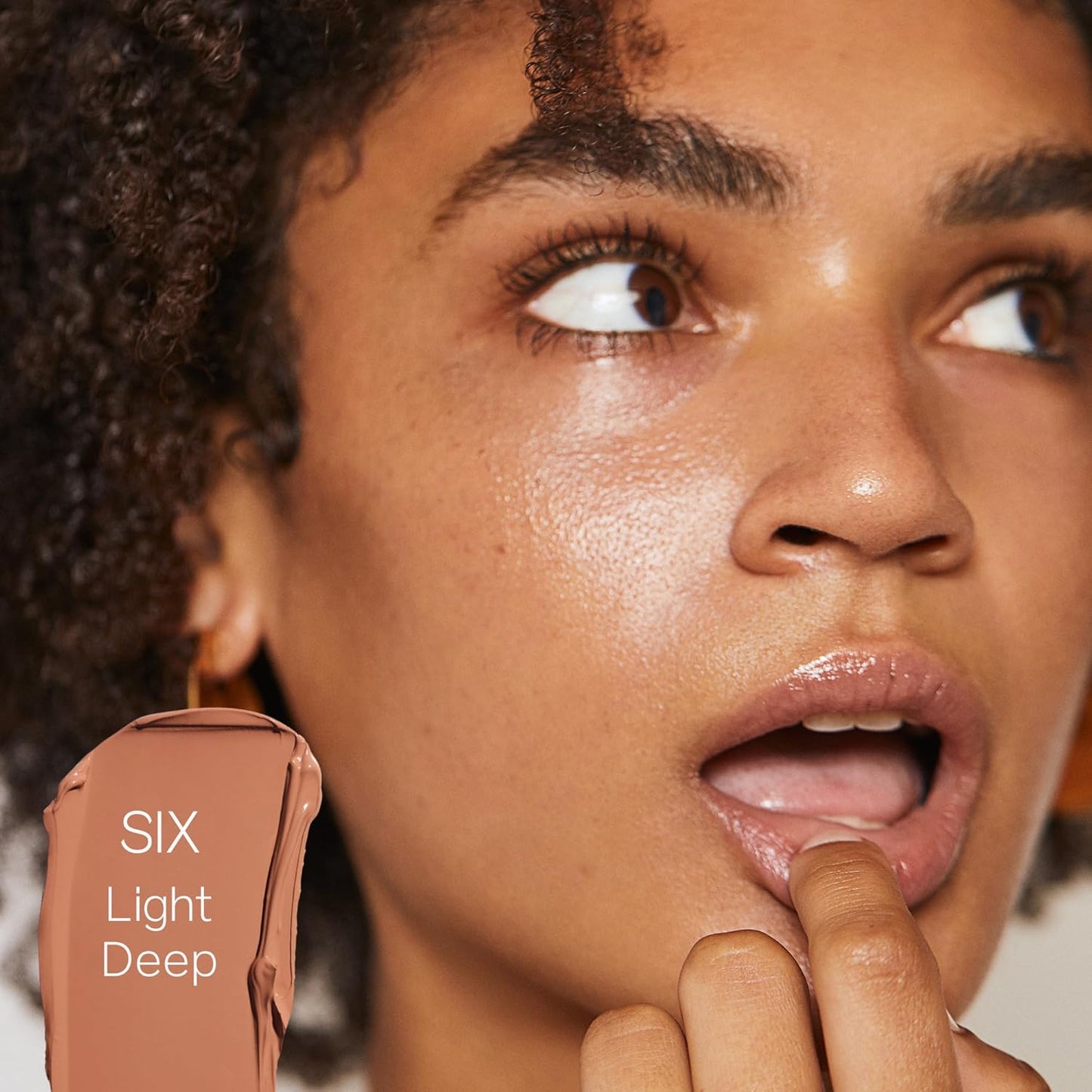 Saie Slip Tint Tinted Moisturizer with SPF 35 - Light Coverage, Glowy Skin Tint & Mineral Sunscreen for Face with Hydrating Hyaluronic Acid - Summer Makeup Essential - Shade Six (1.35 oz)