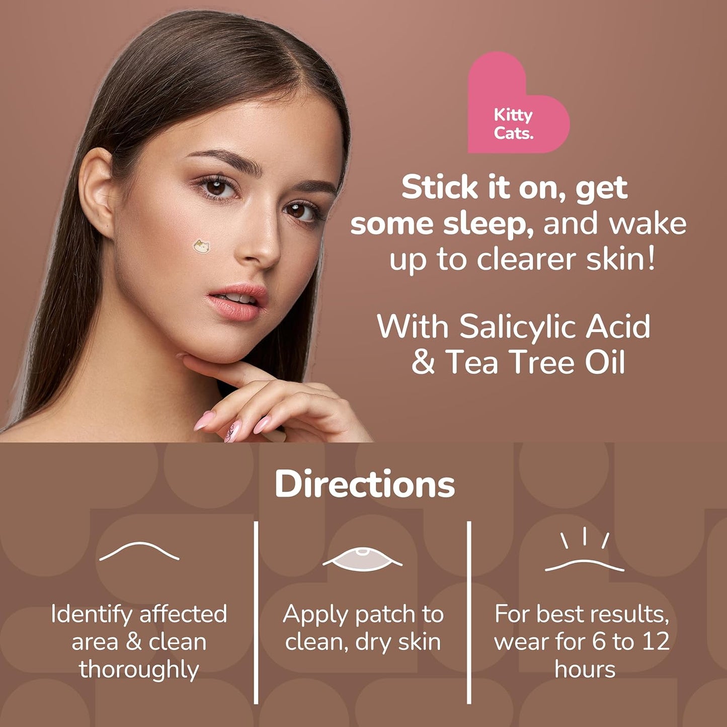 BioSwiss Pimple Patches, Kitty Cats Patch for Zits and Blemishes, Hydrocolloid Spot Stickers for Face and Skin, 100 Count