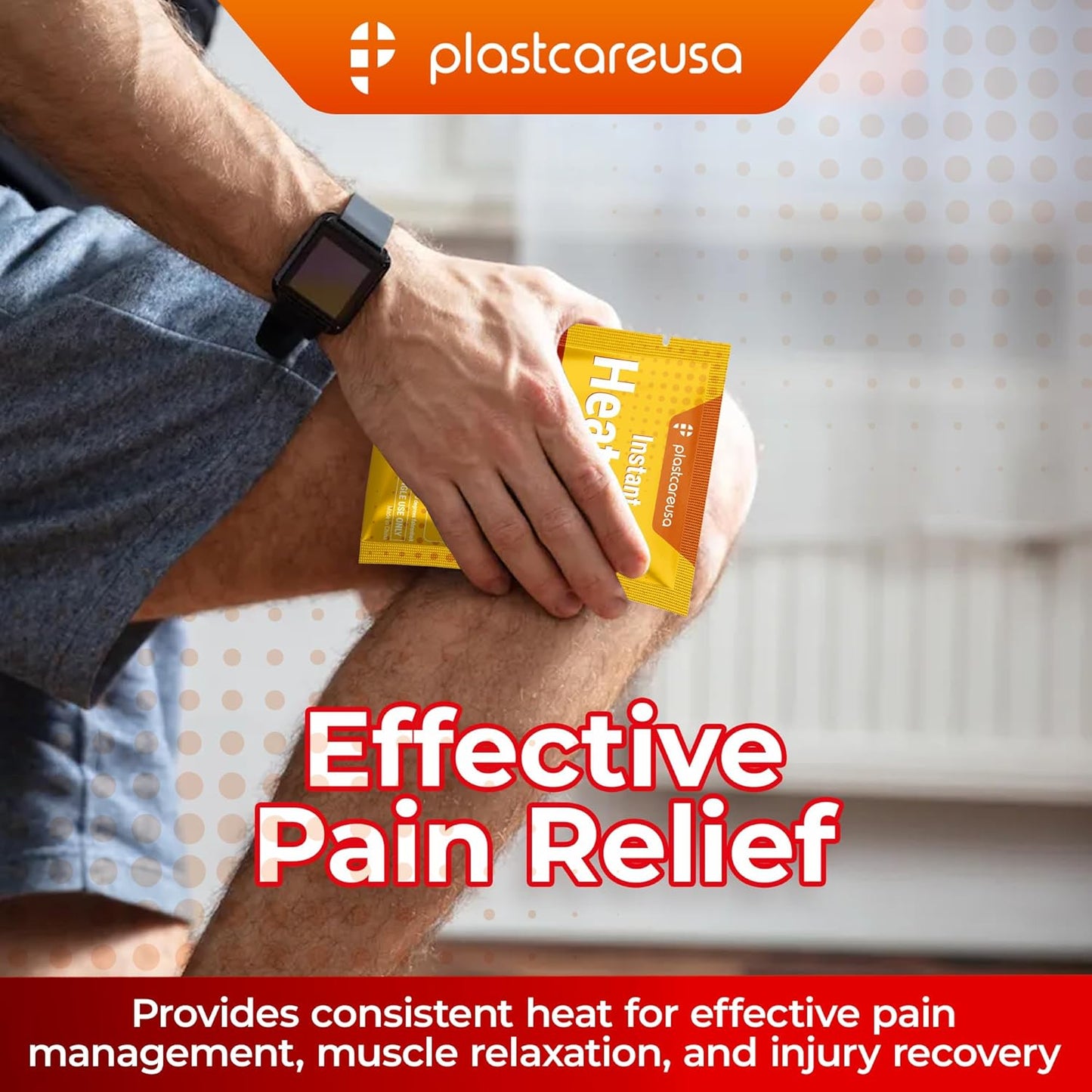 Instant Heat Packs - Disposable Hot Packs for Pain Relief, 5 in x 6 in, 25 Packs - Hot Pack for First Aid and Muscle Pain