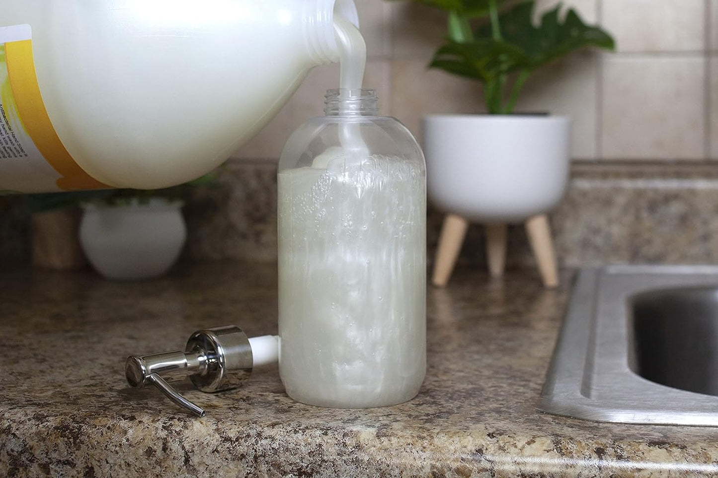 Bastion Antibacterial Hand Soap - Pina Colada - Moisturizing Pearlized Liquid Hand Wash - 1 Gallon (128 oz.) Bulk Refill Jug. Pina Colada Scented. Non-toxic. Made in the USA.