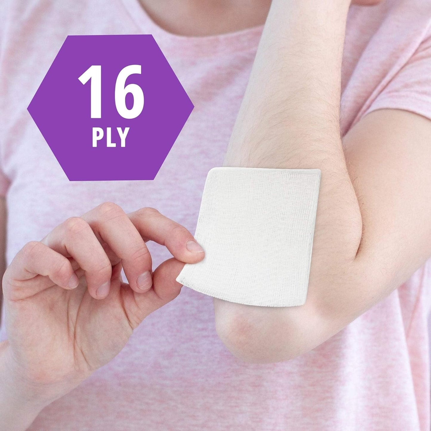 MED PRIDE All Cotton Non-Stick Bandage Supplies 4x4in Premium Quality Surgical Sponges 200 Pack 4'' x 4'', 16 ply–Gauze Pads Non sterile -First Aid Wound Care Dressing Sponge –Woven Medical Nonstick