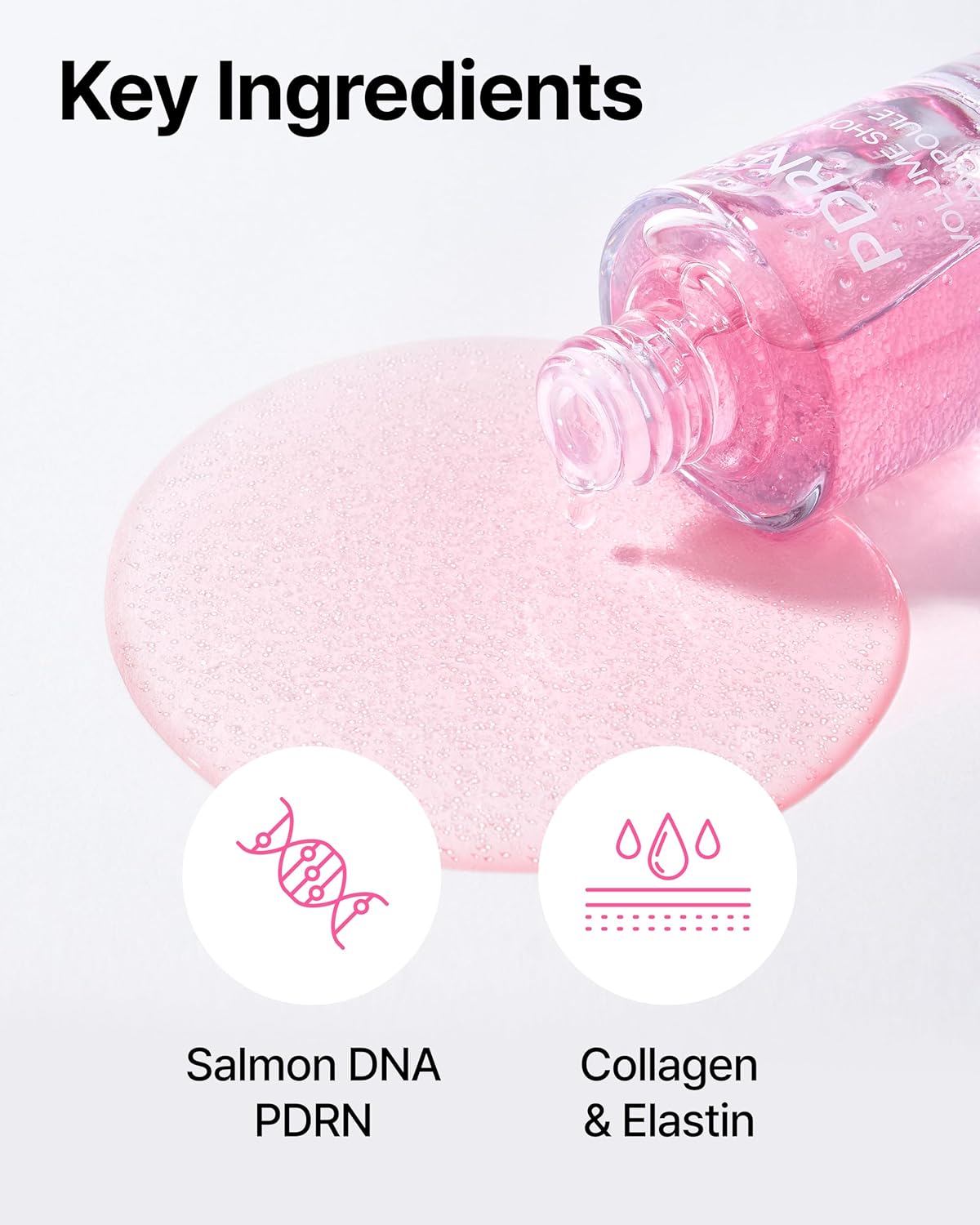 Charde PDRN Volume Shot Ampoule Serum – 99% Salmon DNA Spicule Exosome Booster with Collagen & Hyaluronic Acid – Anti-Aging, Wrinkle Care, Restores Volume, Korean Glass Skin Care