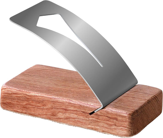 Savina Zipper Jig Tool, Hardwood & Stainless Steel Zipper Installing Tool for Dresses & Pants, Works with Various Sizes, Tool for Sewing.