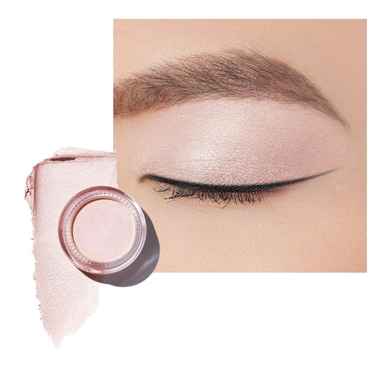 Oulac Shimmer Cream Eyeshadow also for Highlighter Blendable Eye Shadow Waterproof&Long Lasting with Moisturizing Formula Soft Shimmer Eye Make-up,Vegan & Cruelty-Free,6g P06