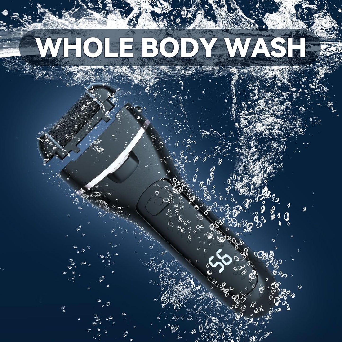 Electric Callus Remover for Feet with 6 Roller Heads 2 Speed Rechargeable Waterproof Foot File Pedicure Kit Foot Spa Products