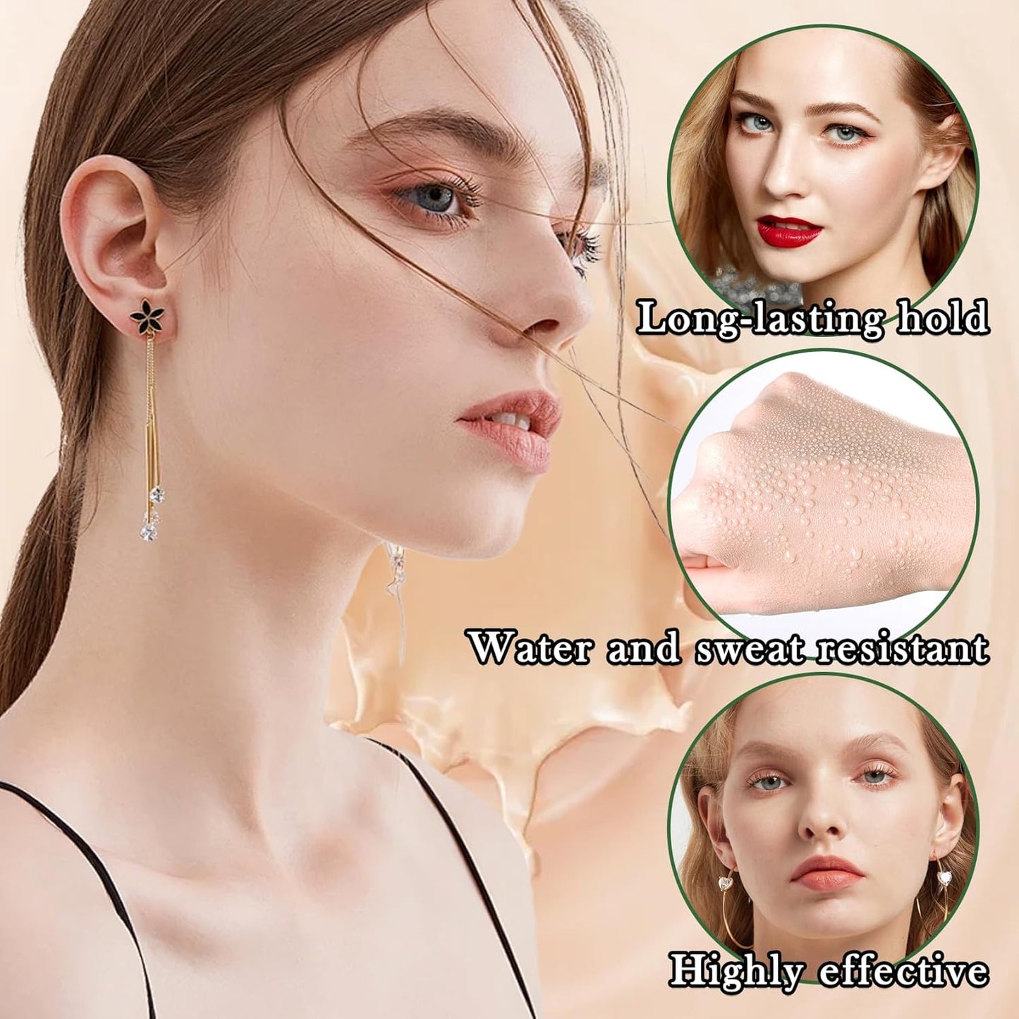 2PCS Air Cushion CC Cream Mushroom Head Foundation,Full Coverage Liquid Makeup Foundation,Oil Control Long Lasting Moisturizing BB Cream Foundation Makeup,Matte Concealer for All Skin Types(Natural)