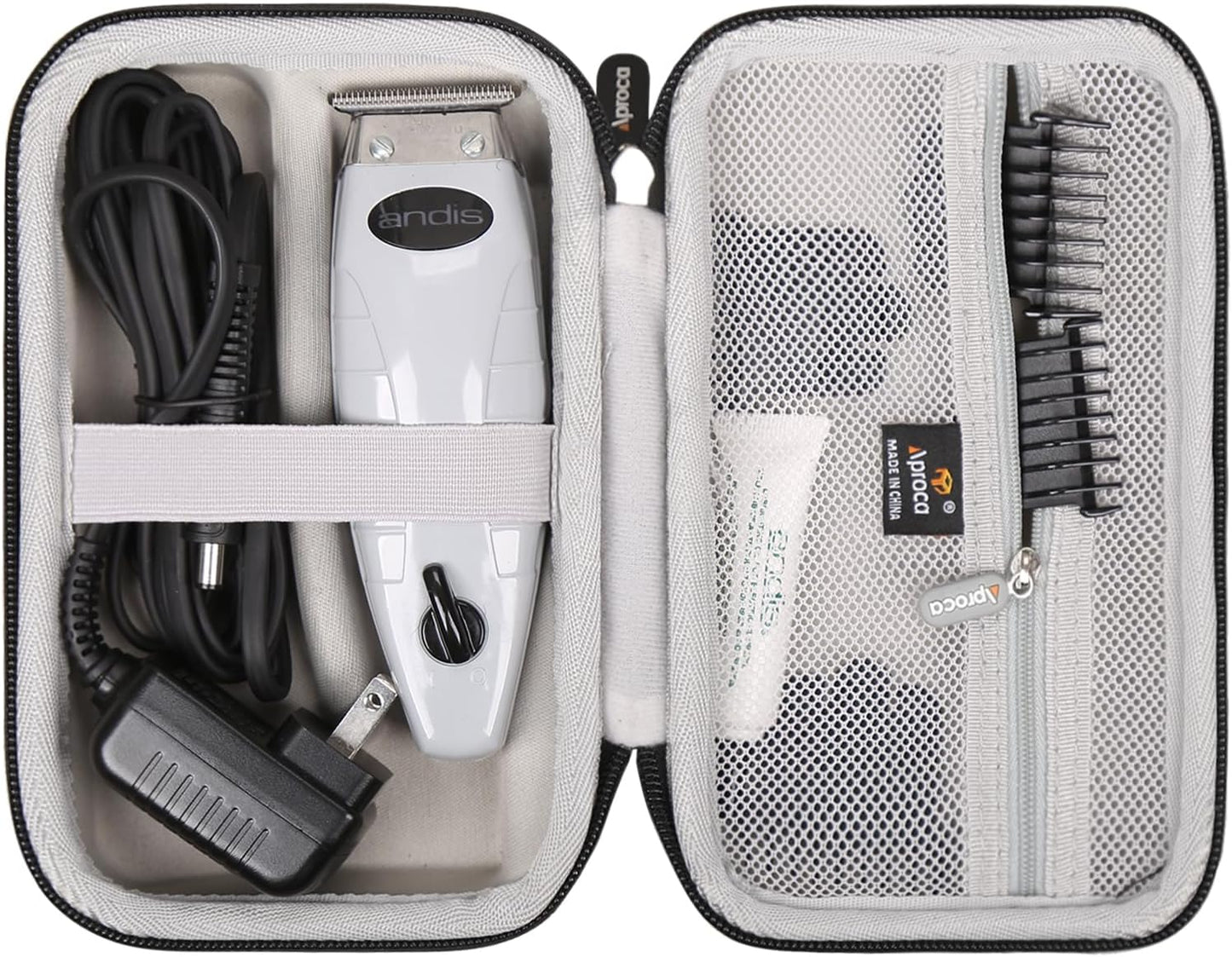 Aproca Hard Storage Portable Case, for Andis 74150 GTX-EXO / 74055/74000 Professional Cord/Cordless Lithium-ion Electric Beard & Hair Trimmer