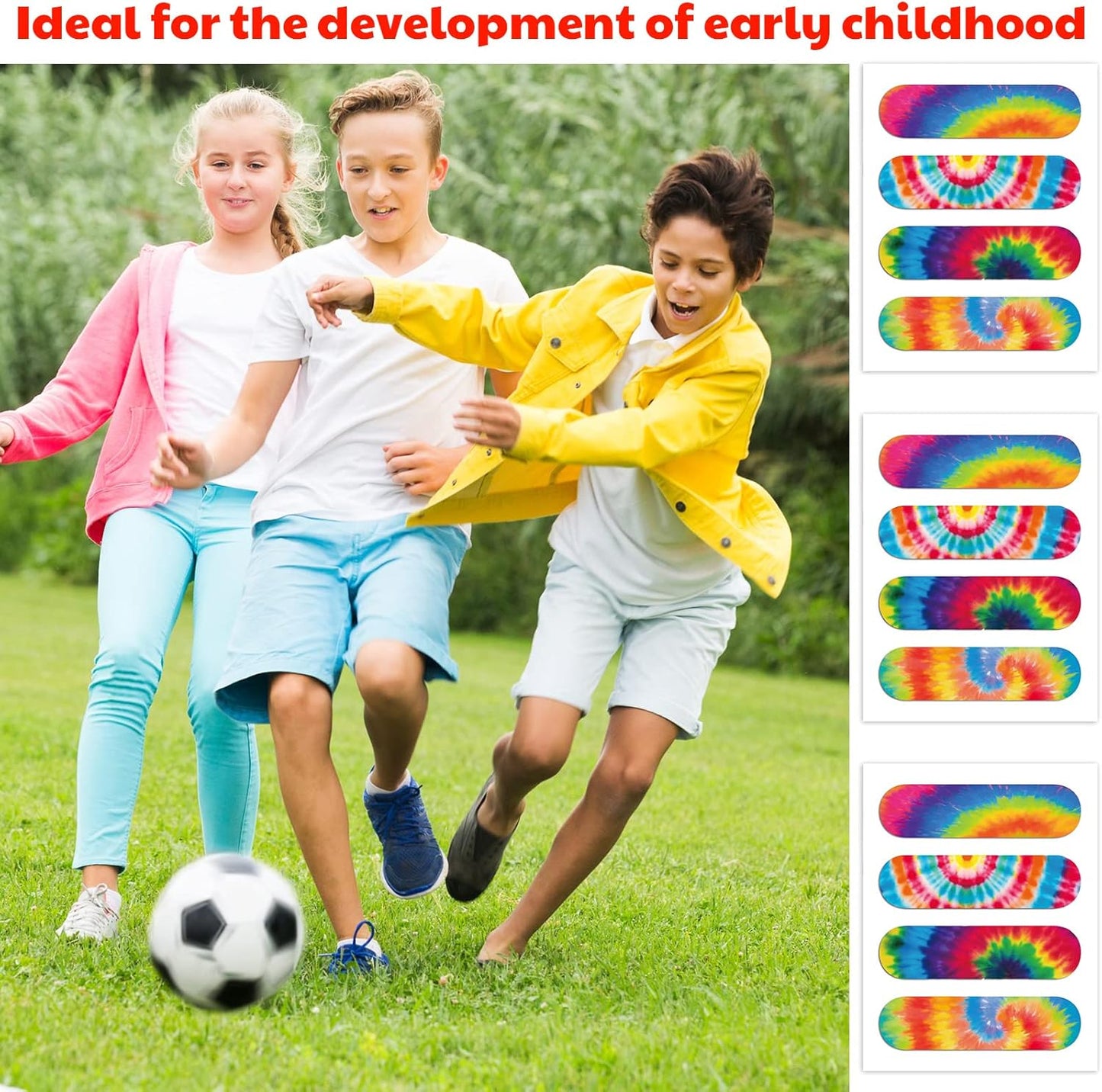 200 Pcs Tie Dye Adhesive Bandages Colorful Bandages for Kids Girls Boys Adults First Aid, Fun Colorful Designs for Cuts and Scrapes, First Aid, and Wound Care(200 Pcs)