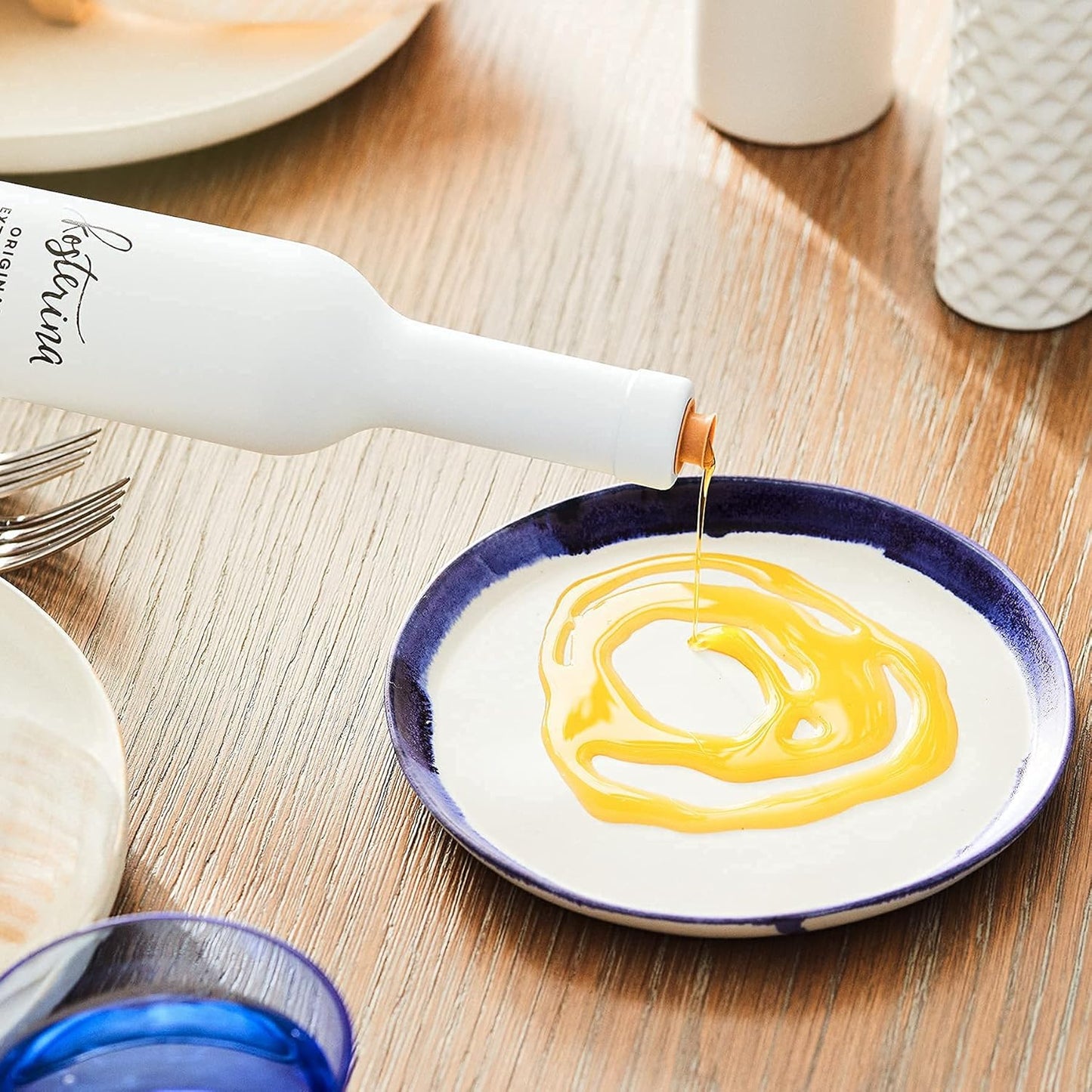 Kosterina Original Extra Virgin Olive Oil | Polyphenol Rich Greek Olive Oil, Cold-Pressed EVOO, Early Harvest Koroneiki Olives | High Antioxidant Natural Superfood | Harvested in Greece (16.9 oz)