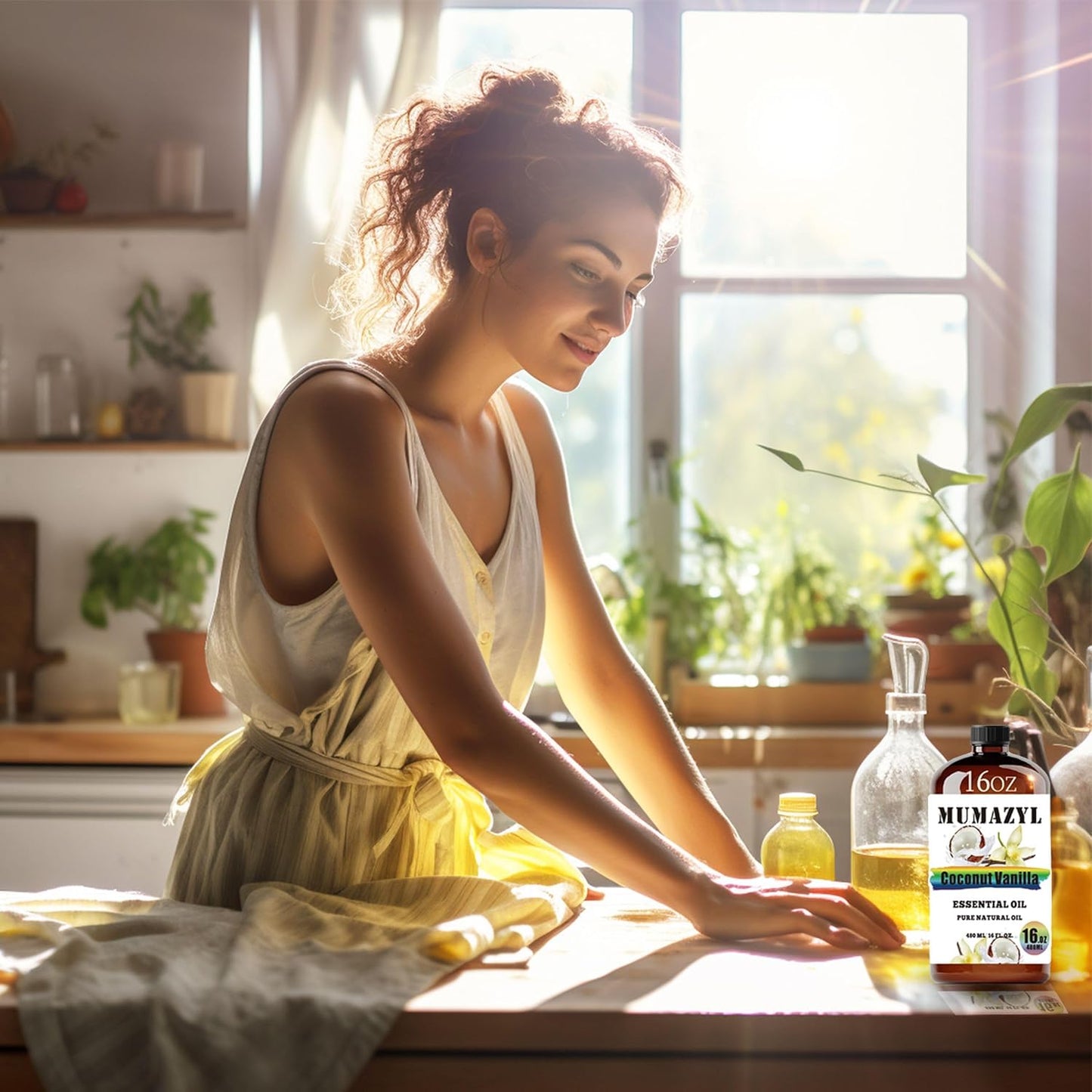 Coconut Vanilla Essential Oil, Coconut Vanilla Oil 16 Fl Oz 480ML for Diffuser Humidifier Yoga Cleaning DIY Candle Soap Making Essential Oils