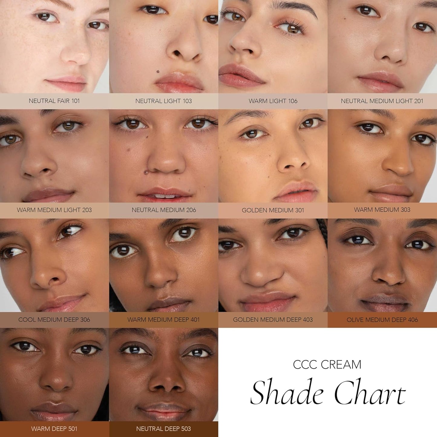 CLE Cosmetics CCC Cream (Neutral Medium Light 201 / SPF 50) - Color Correcting With Sunscreen - Lightweight, Hydrating Foundation - BB & CC Hybrid - Light to Medium Coverage - 1 fl oz