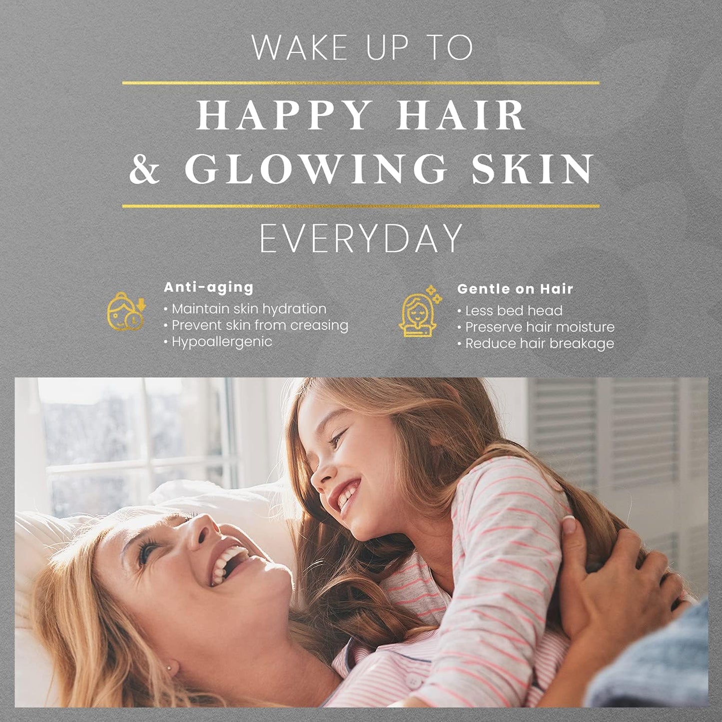 25 Momme Premium Mulberry Silk Pillowcase for Hair and Skin | Handcrafted Hypoallergenic & Anti-Acne Silk Pillow Cases with Zipper | Queen - 20" x 30", Vanilla Ice