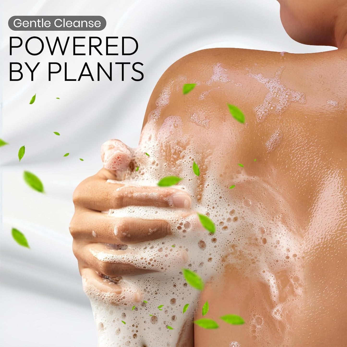 Botanist Foam Body Wash for Women, Sensitive Skin Body Wash for Men with Shea Butter, Almond & Coconut Oil, Sulfate & Paraben Free Organic BODY WASH from Japan 15.2 Fl Oz Rose & White Peach