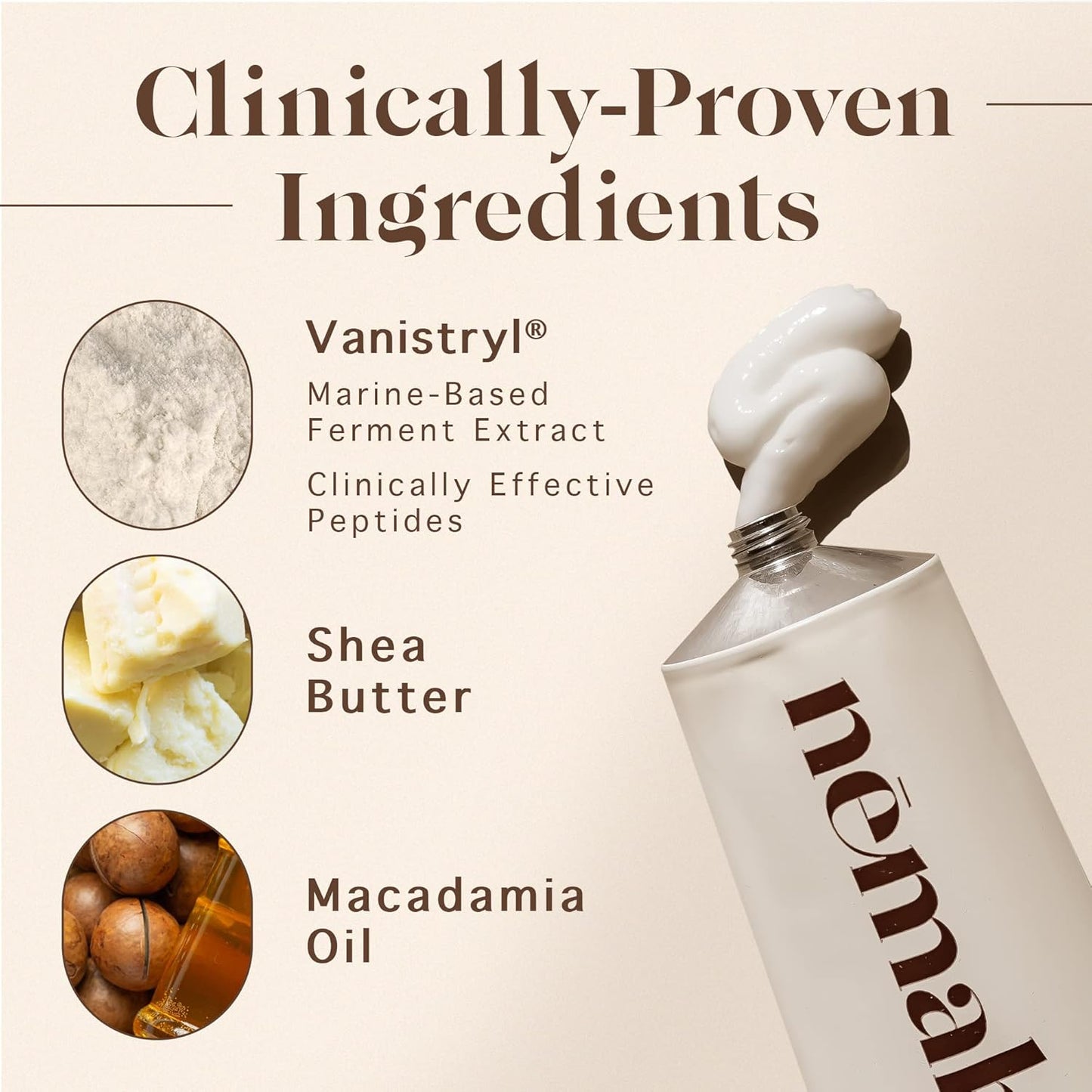 Nemah - Stretch Mark Cream for Pregnancy - Pregnancy Stretch Mark Prevention & Reduction, Postpartum Stretch Mark Cream with Vanistryl, Shea Butter, & Macadamia Oil - Vegan & Cruelty-Free - 3.5 oz.