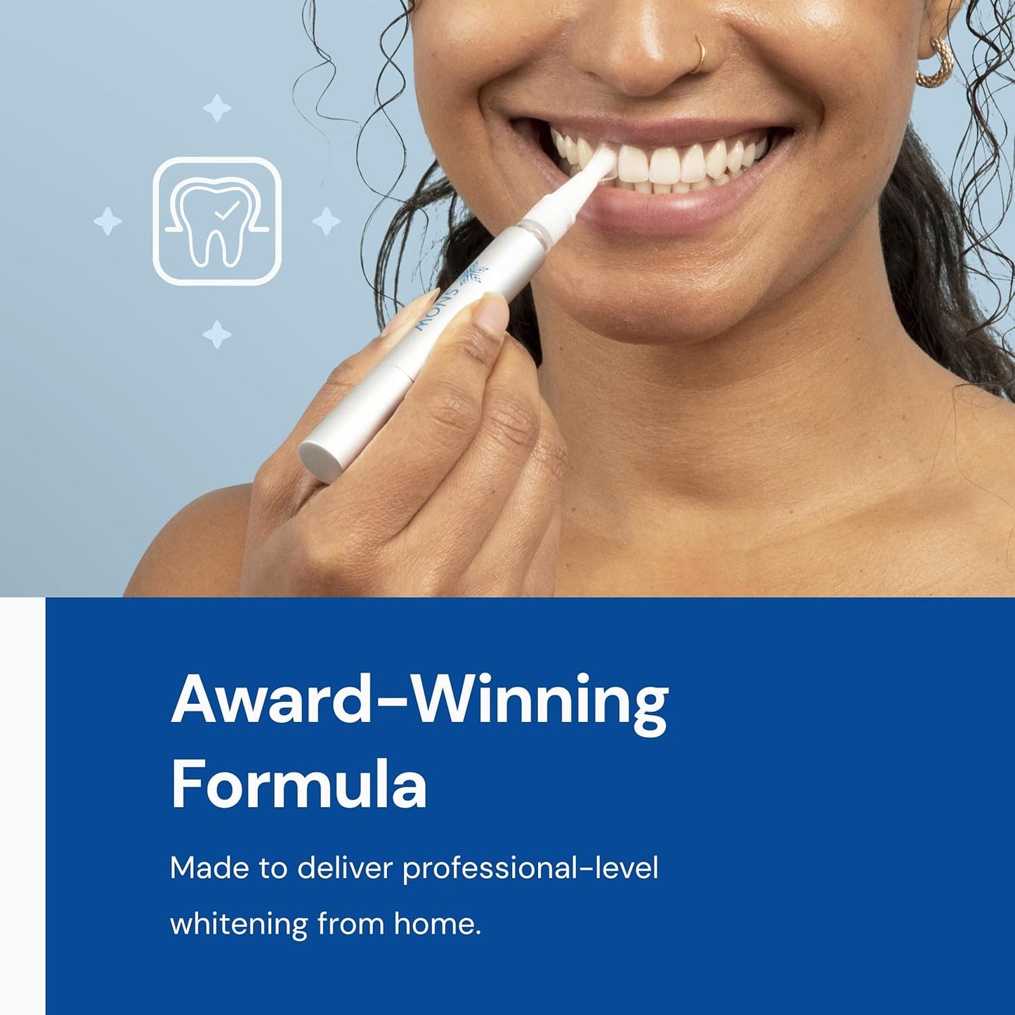 Snow Teeth Whitening Kit - Snow Teeth Whitening Serum and LED Mouthpiece Whitener, Formulated with Hydroxyapatite, Good for 2 Months - Wired Kit with 1 Wand