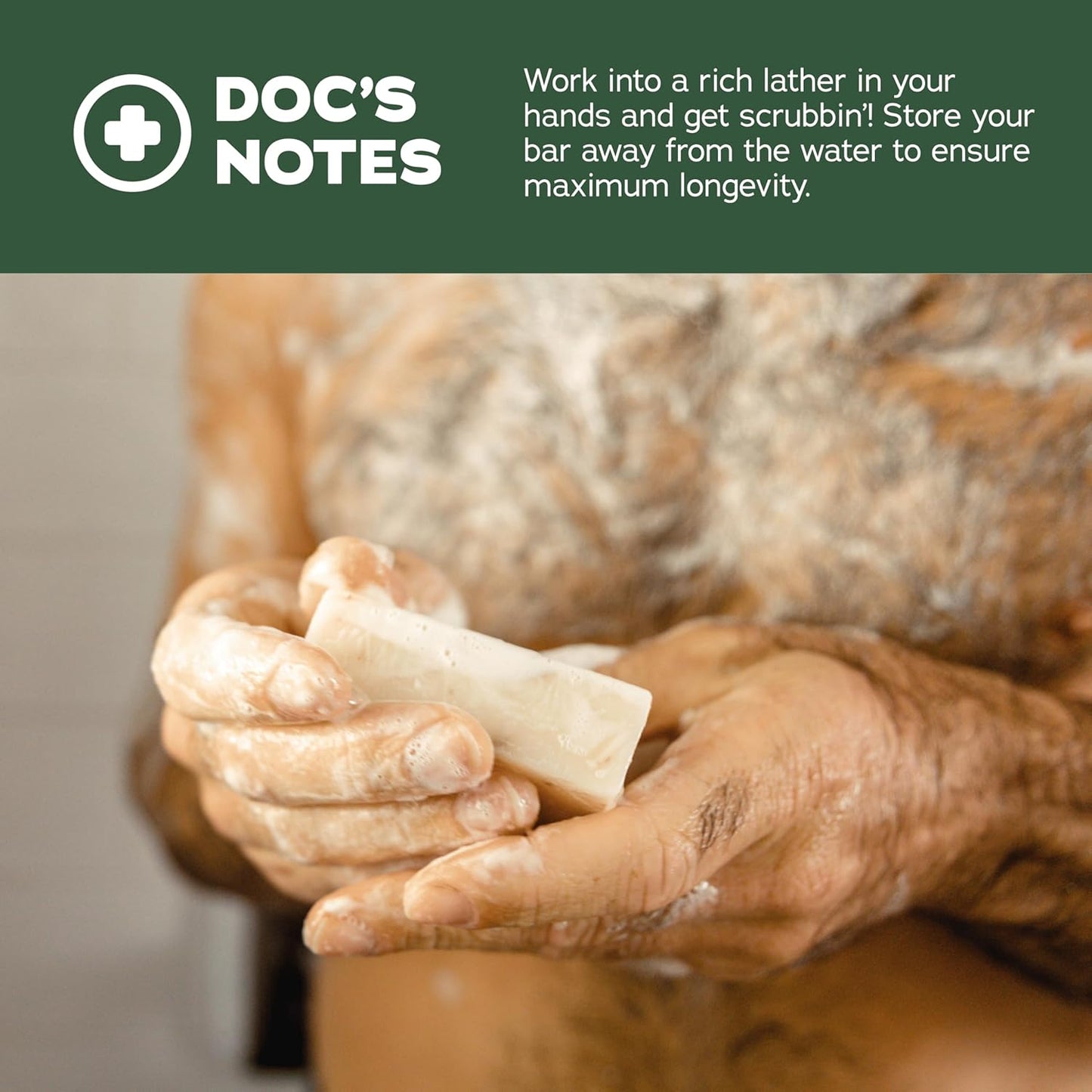 Dr. Squatch Natural Bar Soap for Men - Cold Process Soap with No Harsh Chemicals - Sierra Storm (5 oz, 3-Pack)