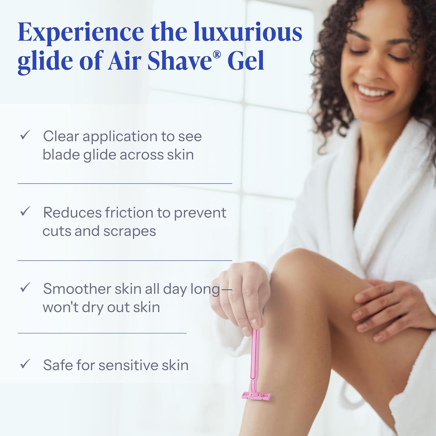 Tend Skin Air Shave Gel Advanced Hydrating & Moisturizing Formula, Provides Natural Protection, Silky Smooth Skin & Seamless Hair Removal, 8 Oz