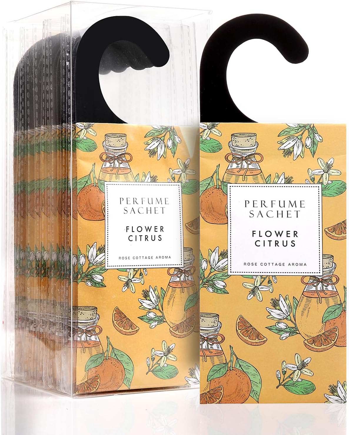 Large 12 Packs Flower Citrus Hanging Closet Air Freshener Scented Sachets Long Lasting Smell Goods