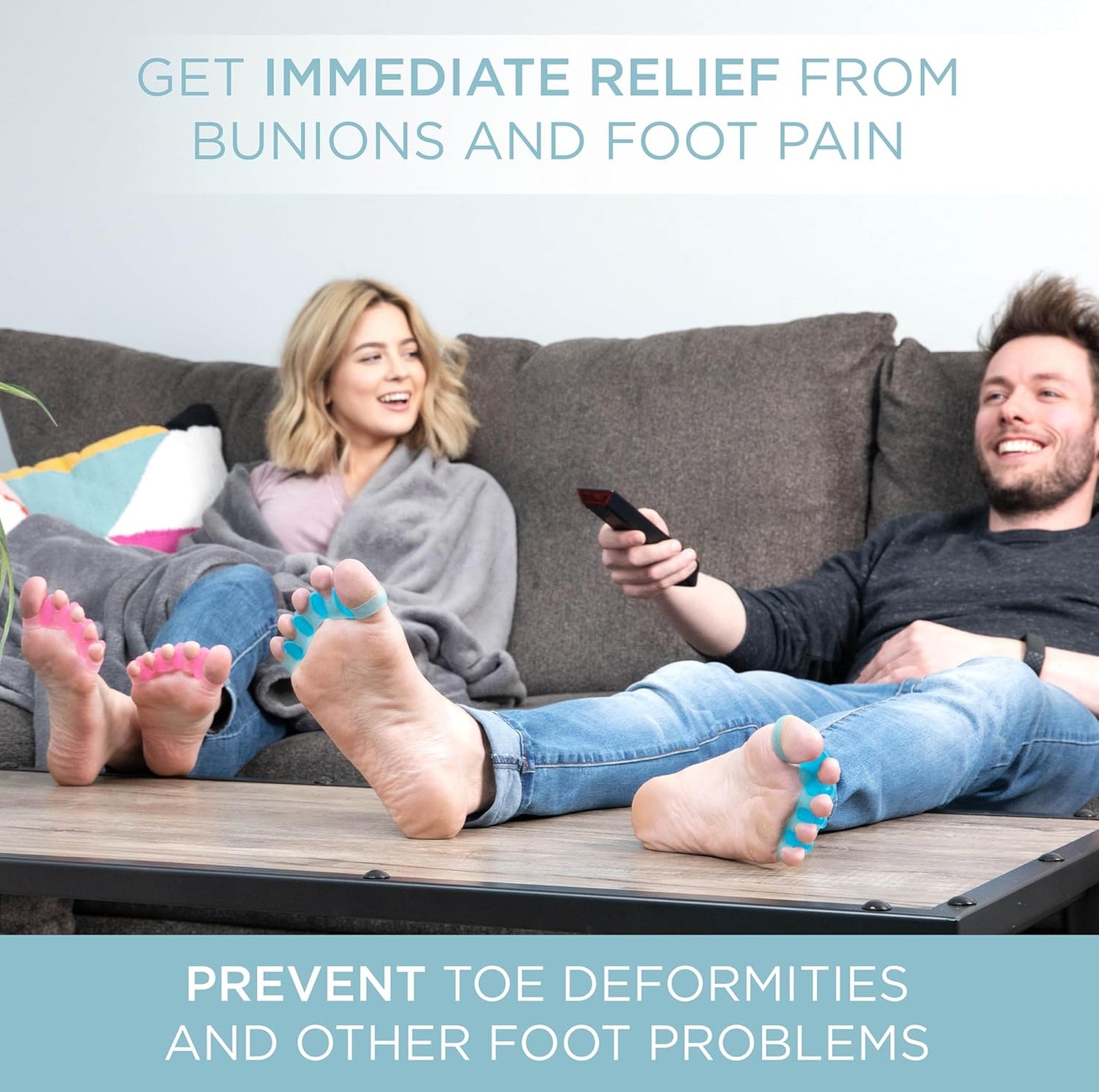 Mind Bodhi Toe Separators/Toe Spacers - For Men and Women - Correcting Bunions and Restoring Toes to Their Original Shape - Regular Size – Clear