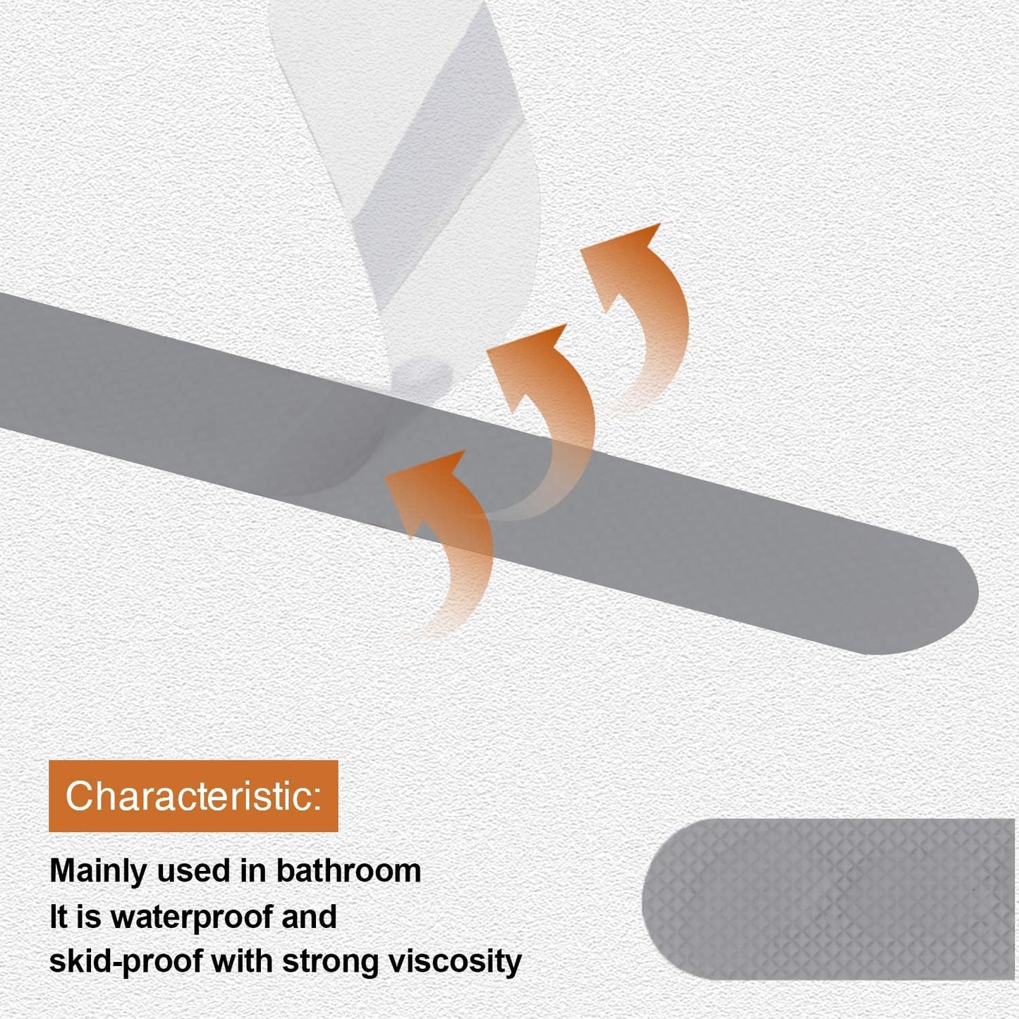 Anti Slip Shower Stickers, Safety Bathtub Strips Adhesive Decals with Premium Scraper for Bath Tub Shower Stairs Ladders Boats