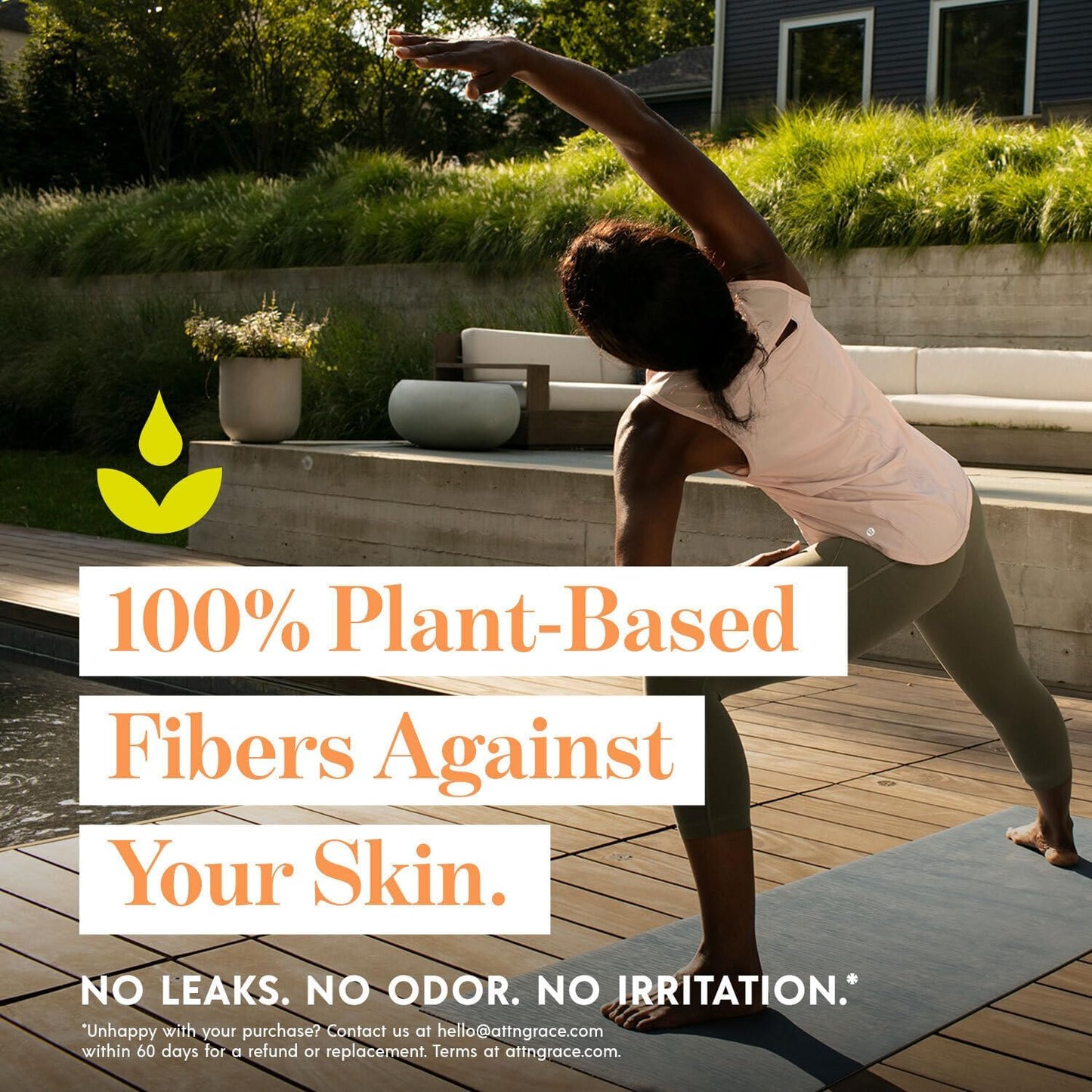 Attn: Grace Ultimate Incontinence Pads for Women, 2-Pack Adult (56 Total, 28/Pack) - High Absorbency, Breathable, Plant-Based - Overnight Pads for Heavy Bladder Leaks & Sensitive Skin